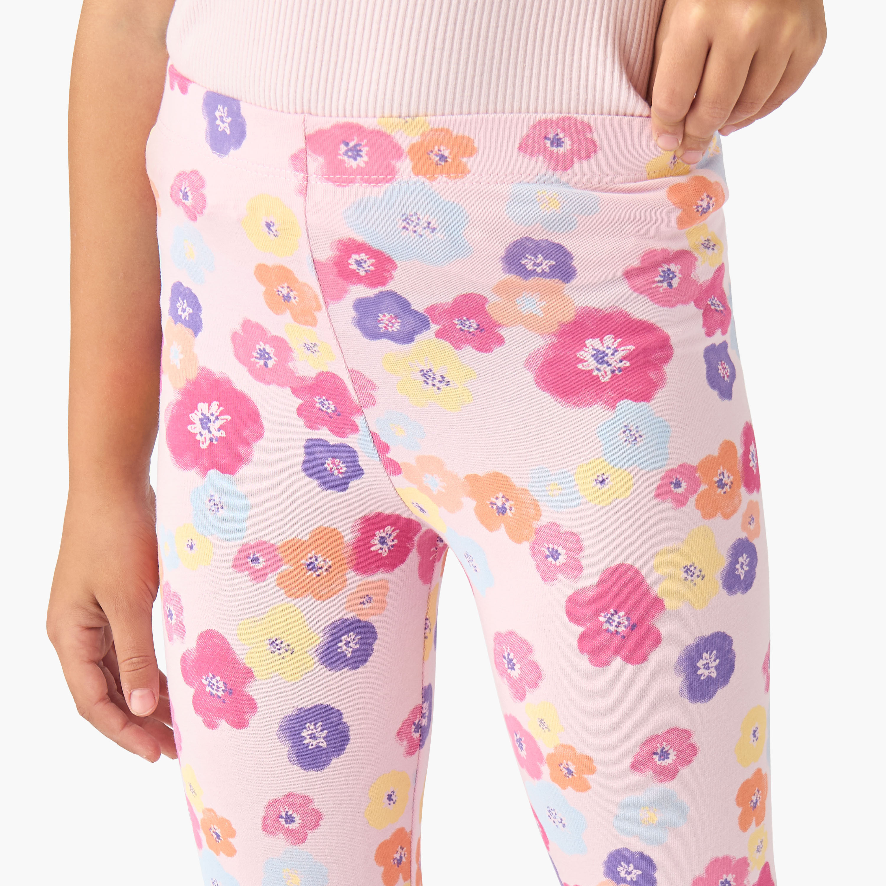 Pack of 2 Juniors Leggings with Assorted Design-baby-girls-clothing-bottoms-leggings-image-5