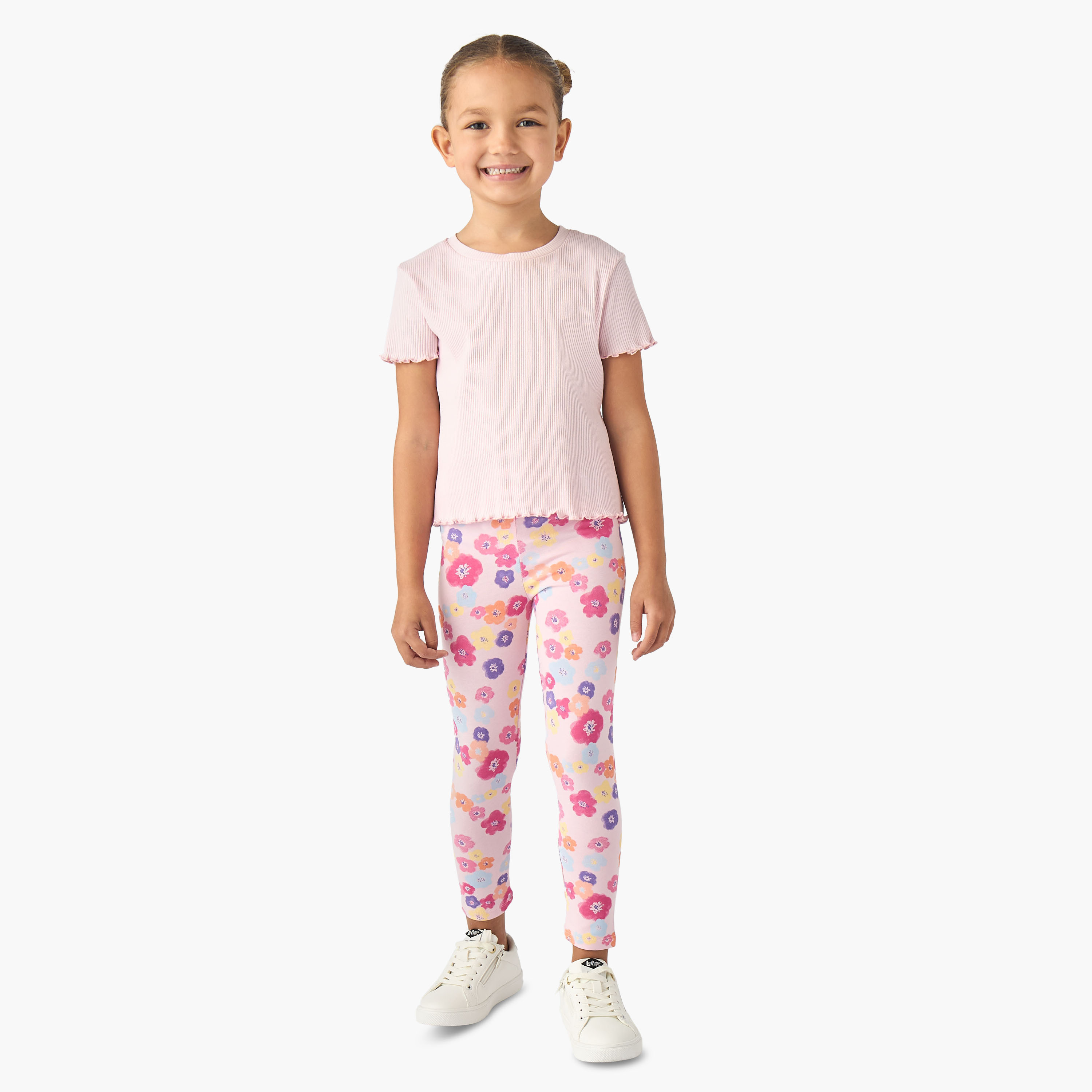 Pack of 2 Juniors Leggings with Assorted Design-baby-girls-clothing-bottoms-leggings-image-7