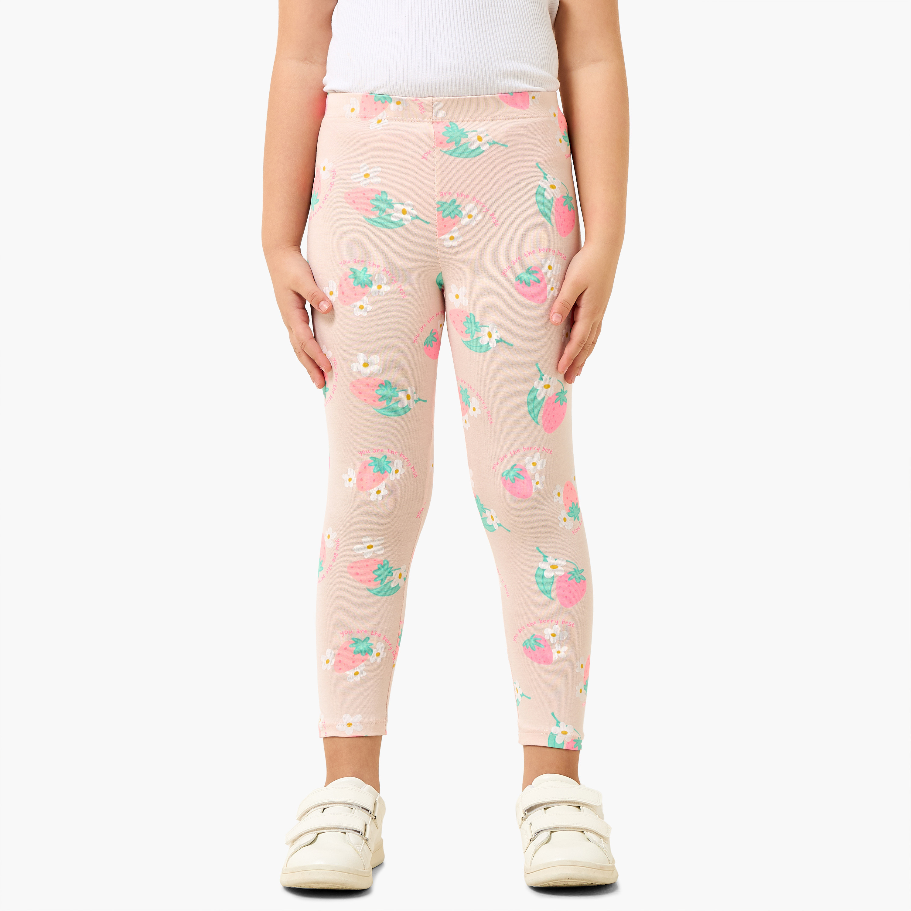 Pack of 2 Juniors Leggings with Assorted Prints-baby-girls-clothing-bottoms-leggings-image-2