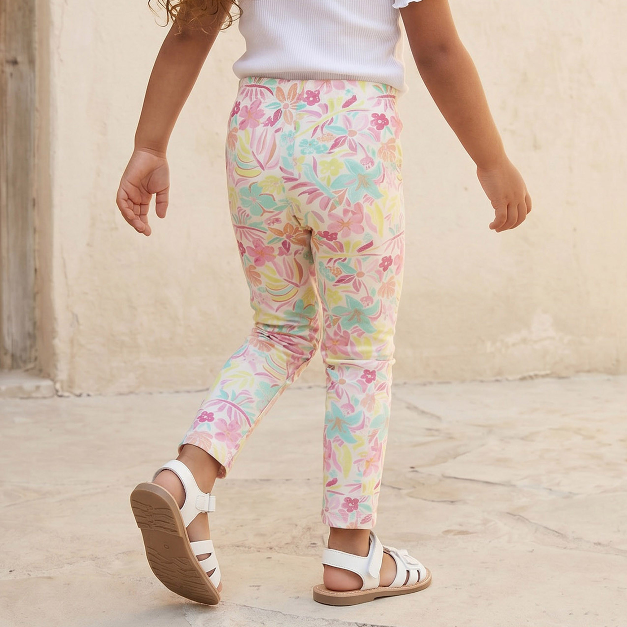 Pack of 2 Juniors Leggings with Assorted Design-baby-girls-clothing-bottoms-leggings-image-5