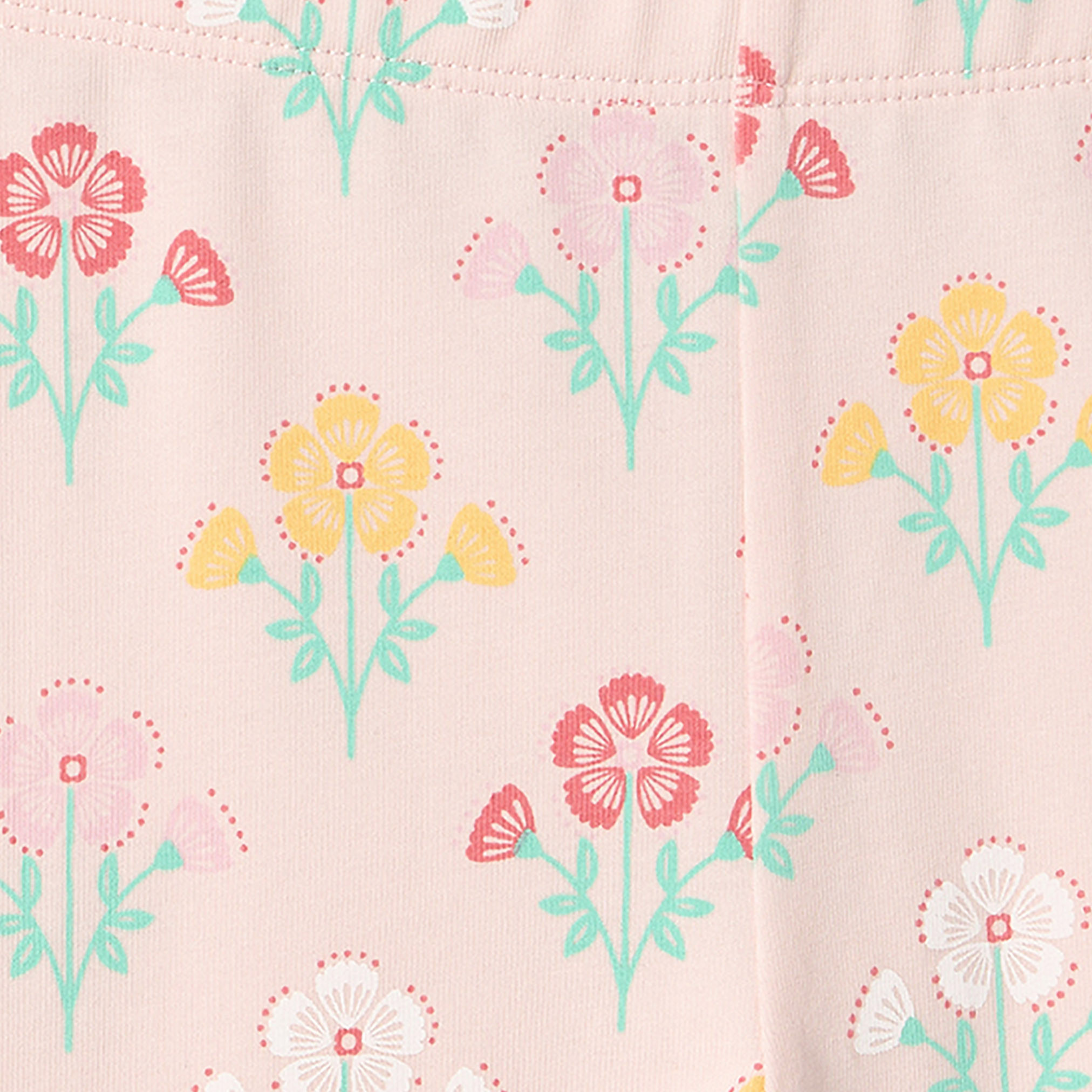 Pack of 2 Juniors Leggings with Elasticated Waist-baby-girls-clothing-bottoms-leggings-image-5