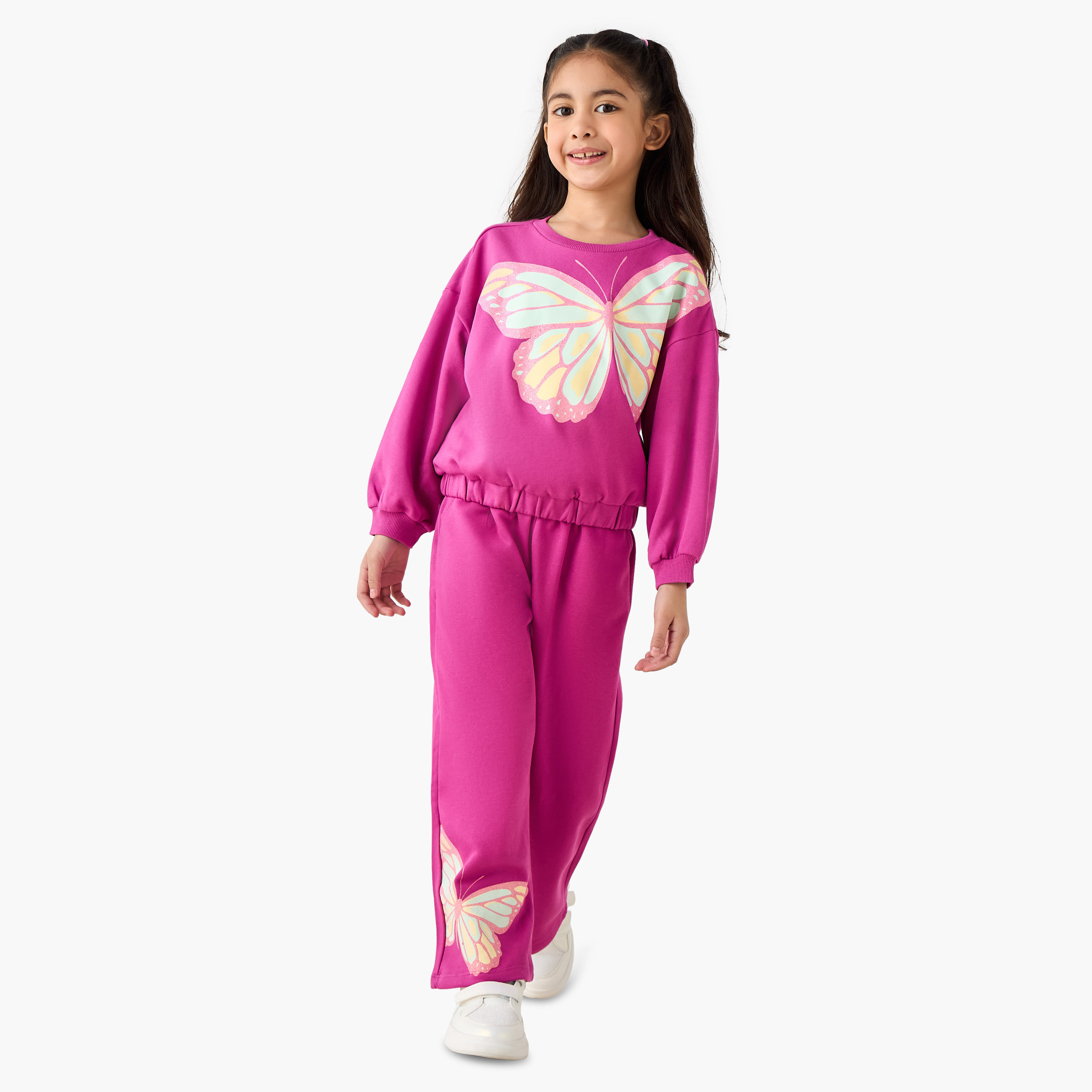 Juniors Track Pants with Butterfly Print-girls-clothing-bottoms-joggersandtrackpants-image-2