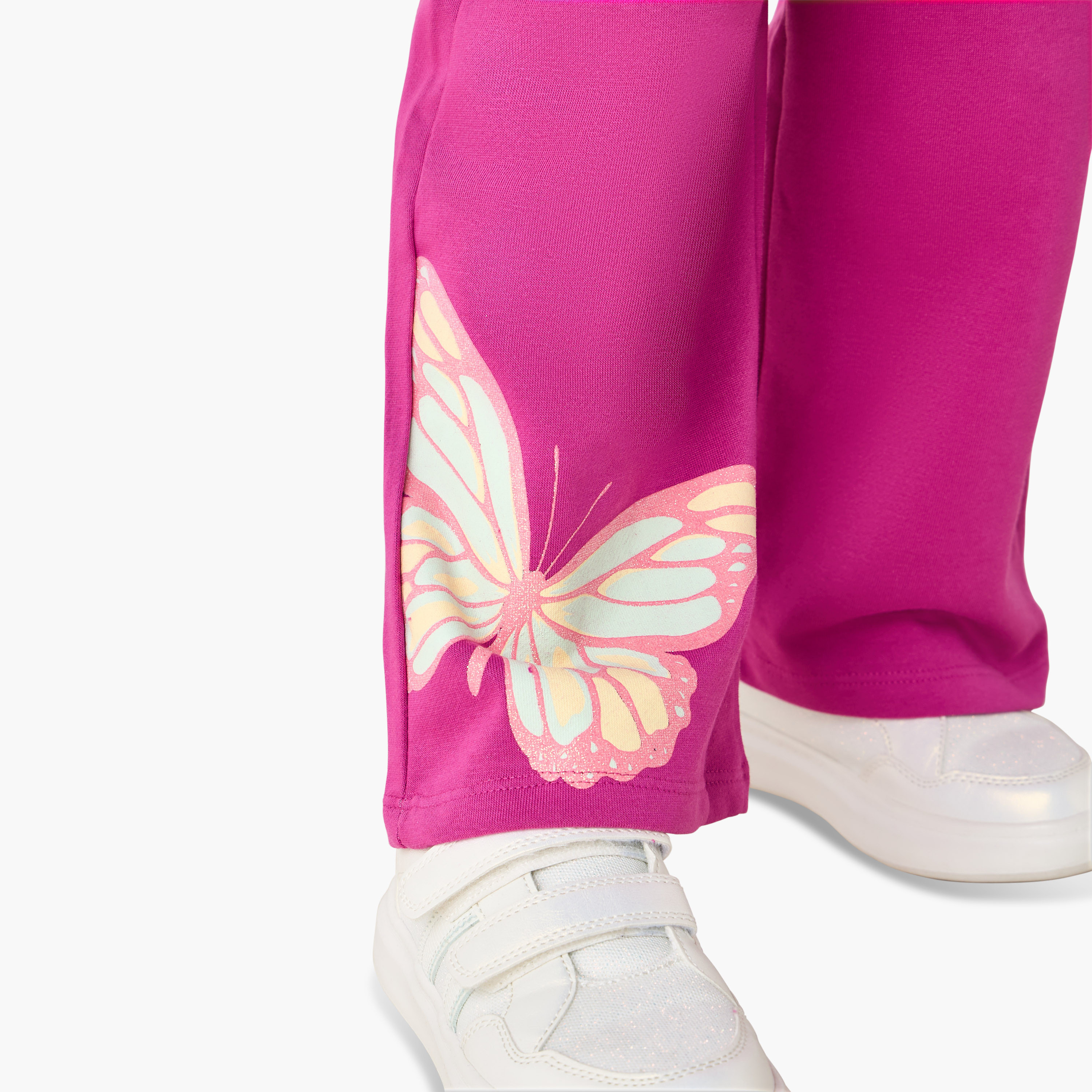 Juniors Track Pants with Butterfly Print-girls-clothing-bottoms-joggersandtrackpants-image-4