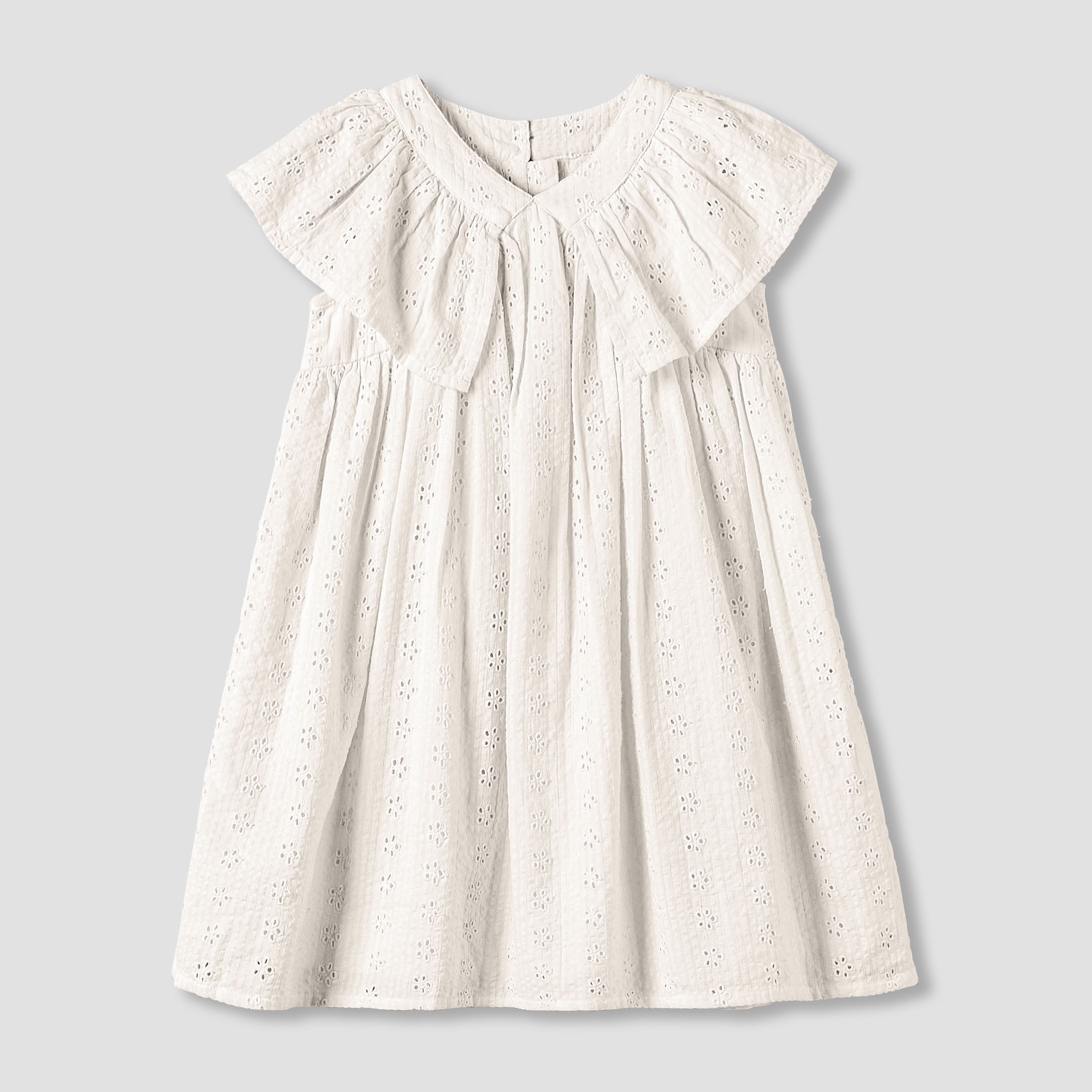Juniors V-neck Sleeveless Dress with Ruffles-girls-clothing-dressesandjumpsuits-image-2
