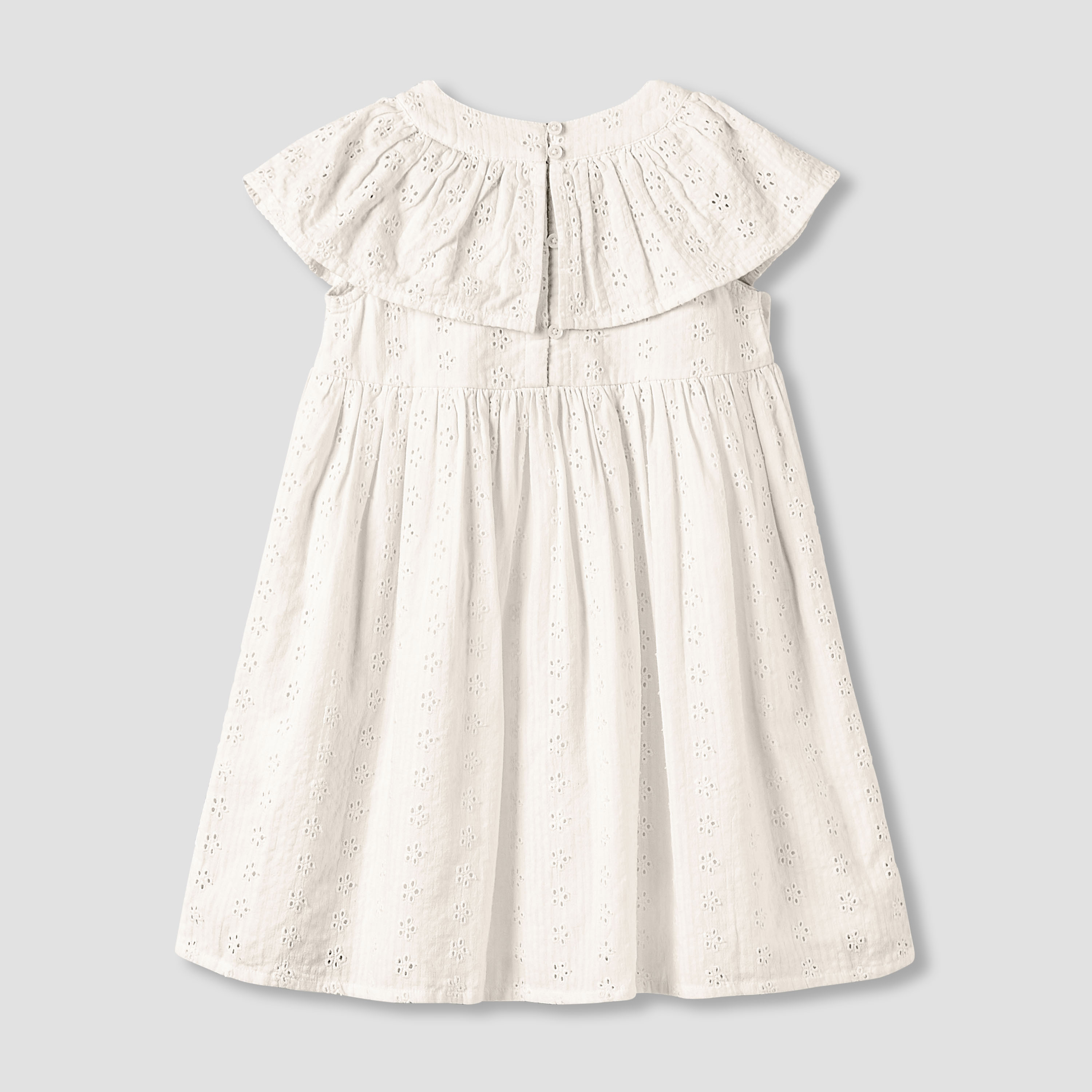 Juniors V-neck Sleeveless Dress with Ruffles-girls-clothing-dressesandjumpsuits-image-3