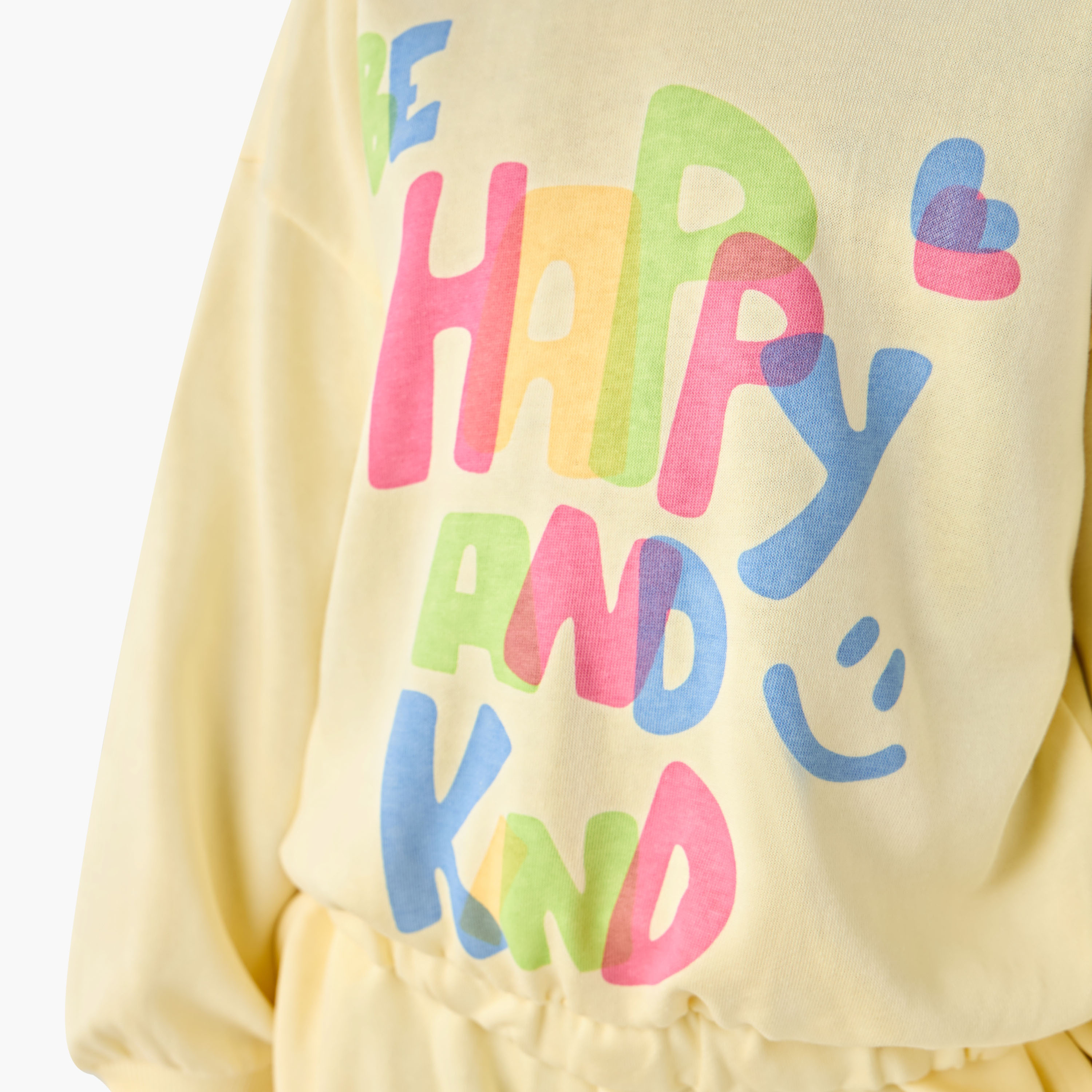 Juniors Crew Neck Sweatshirt with Graphic Print-baby-girls-clothing-winterwear-sweatshirts-image-4