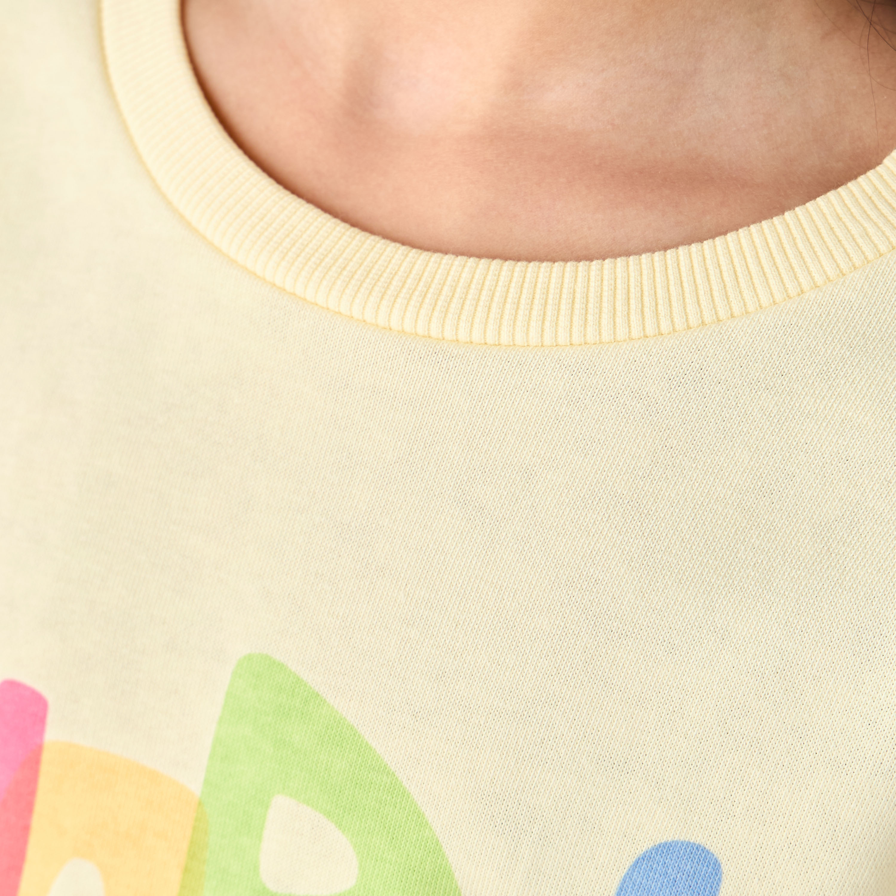 Juniors Crew Neck Sweatshirt with Graphic Print-baby-girls-clothing-winterwear-sweatshirts-image-5