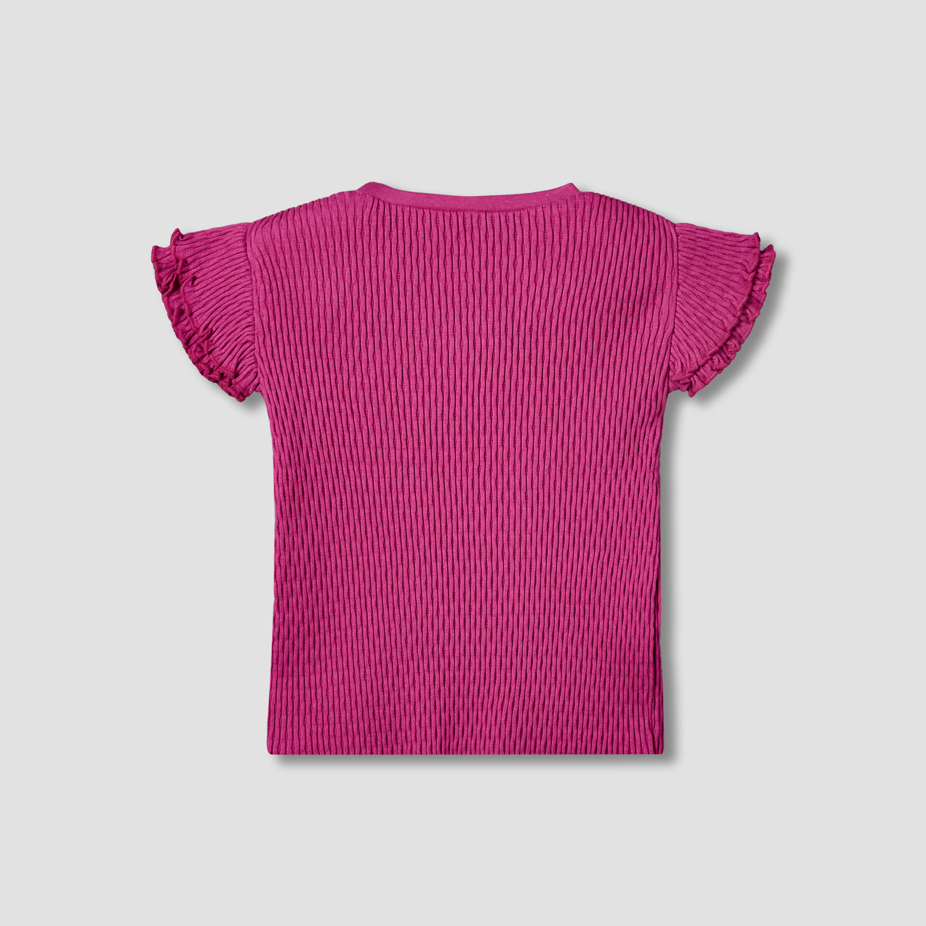 Juniors Crew Neck Short Sleeves T-shirt with Bow Applique-girls-clothing-tshirts-image-2