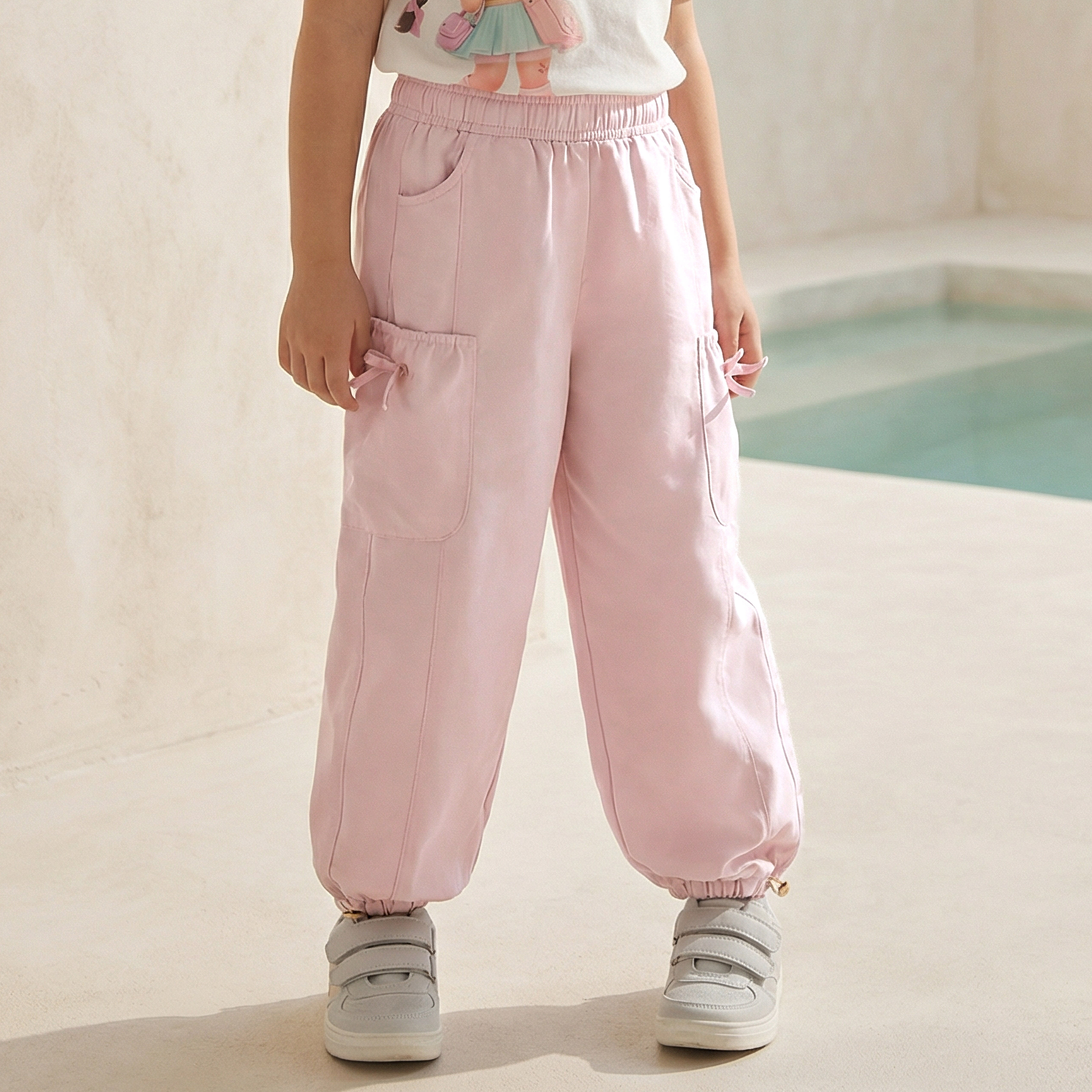 Juniors Joggers with Cargo Pockets, Elastic Waist-girls-clothing-bottoms-joggersandtrackpants-image-1