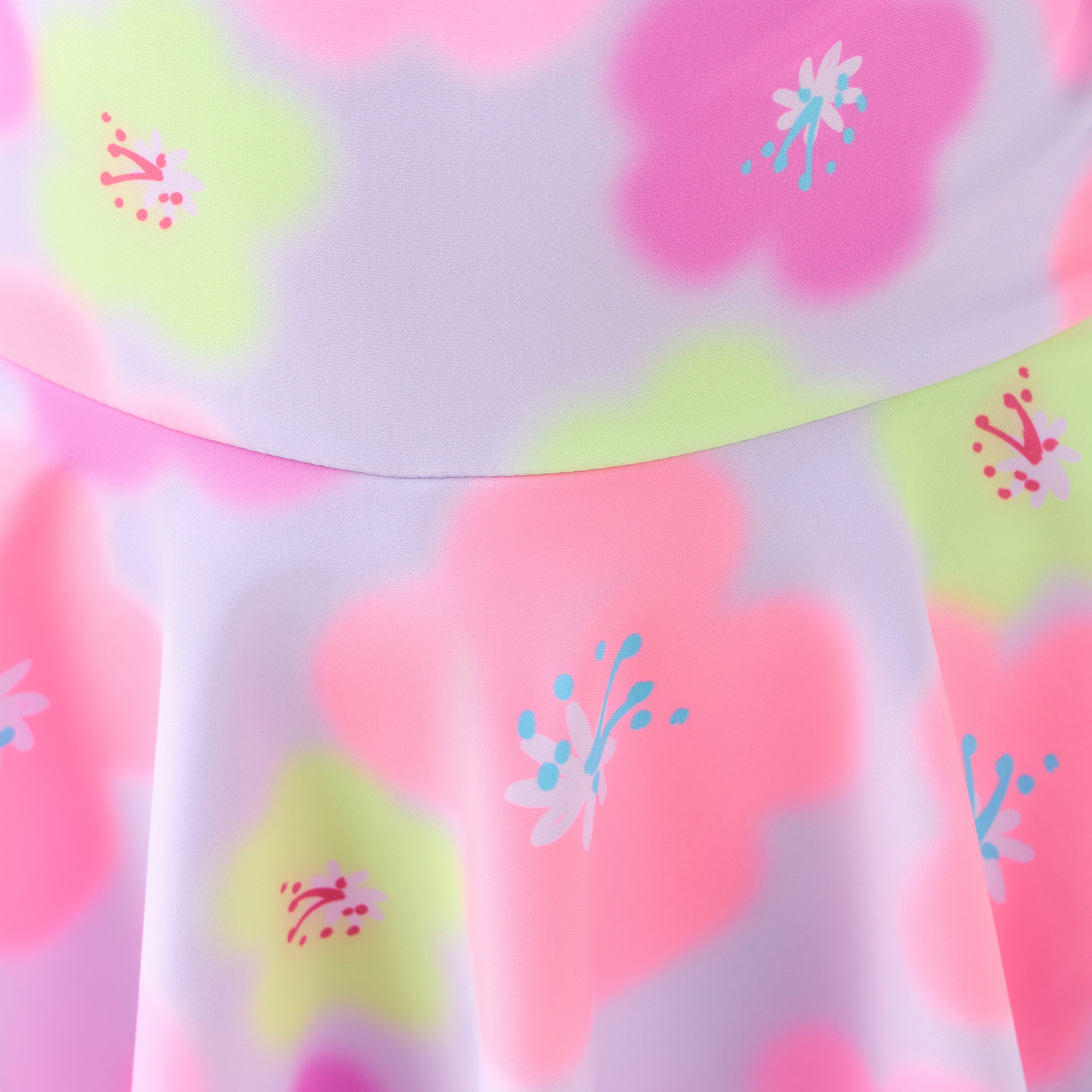 بدلة سباحة بأكمام طويلة ورقبة عالية وسحاب إغلاق من جونيورز-girls-clothing-sportswear-swimwear-image-2