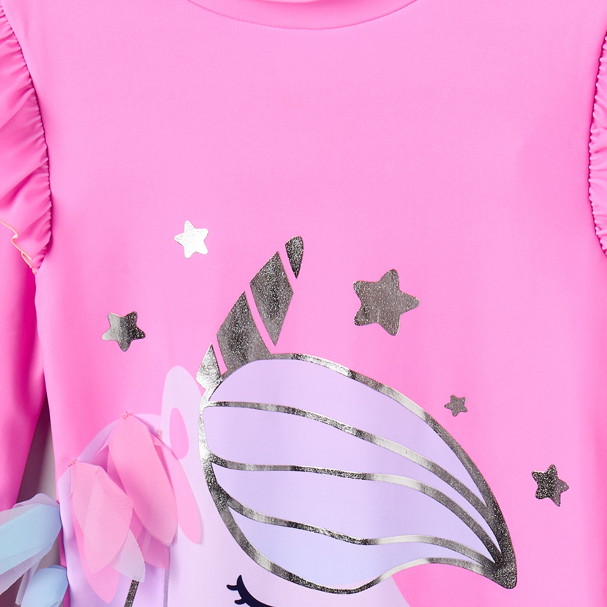 Juniors Girls Unicorn Print Swimsuit-girls-clothing-sportswear-swimwear-image-4