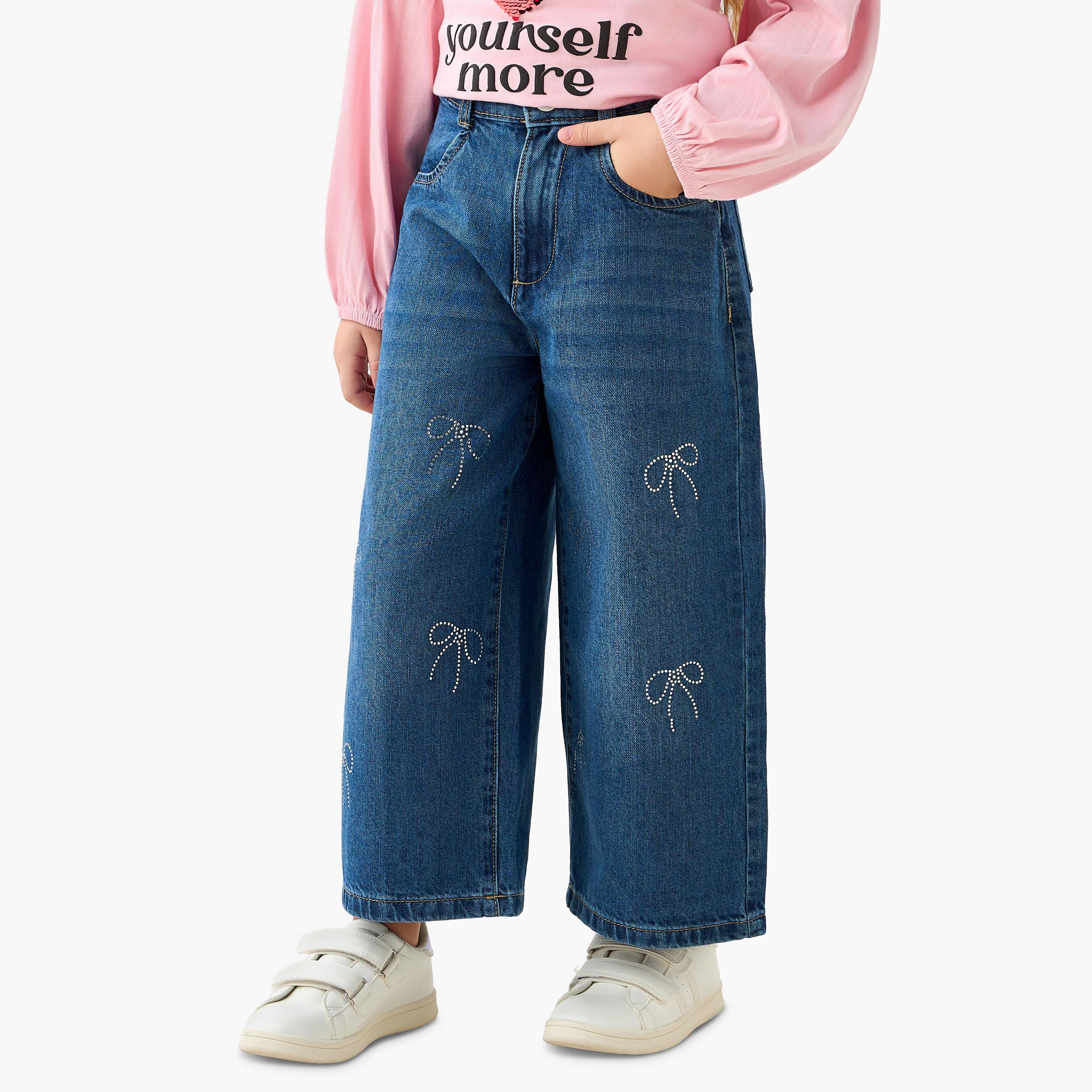 Juniors Jeans with Bow Embellishments-girls-clothing-bottoms-jeansandjeggings-image-1