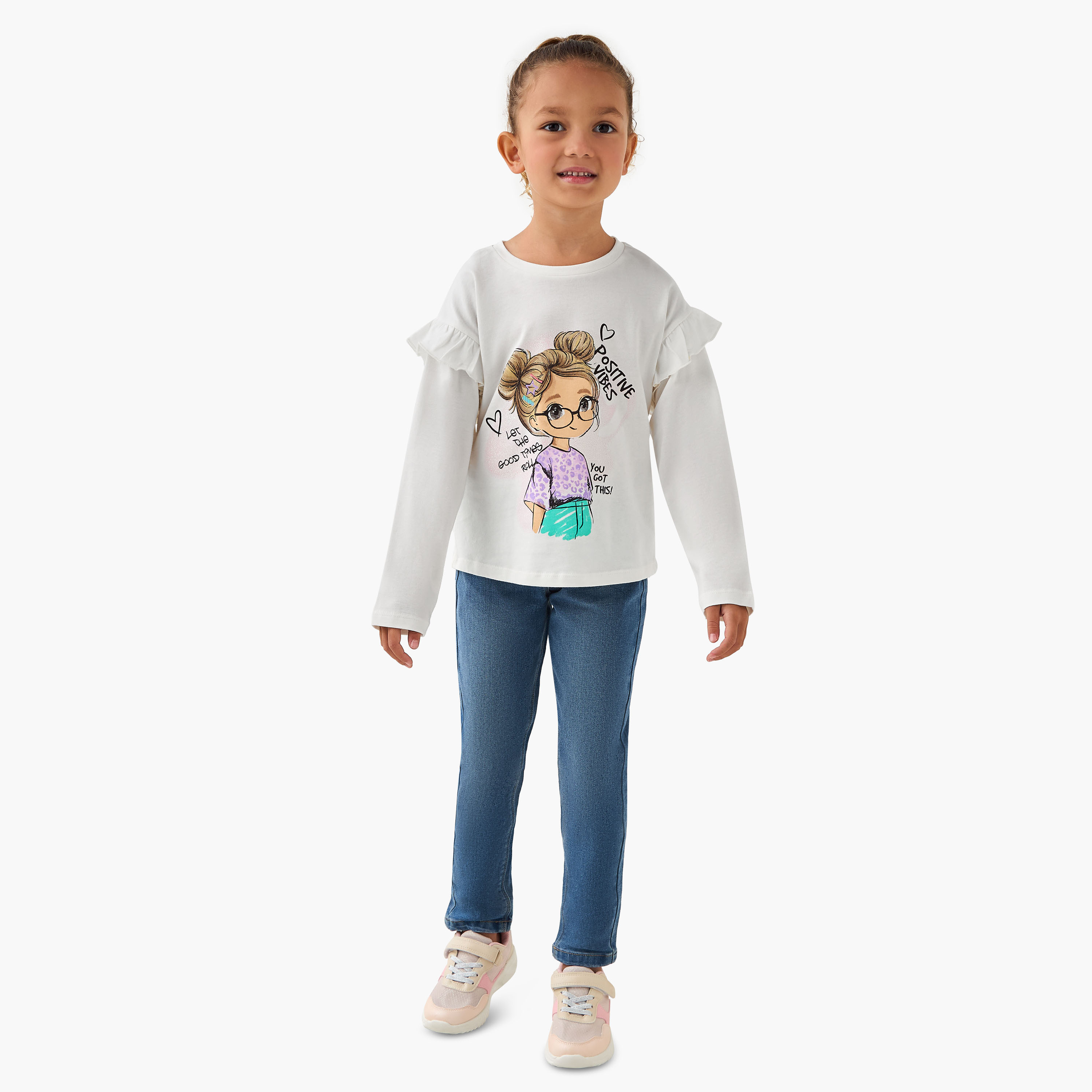 Juniors Jeans with Pockets, Buttoned Waist-girls-clothing-bottoms-jeansandjeggings-image-2