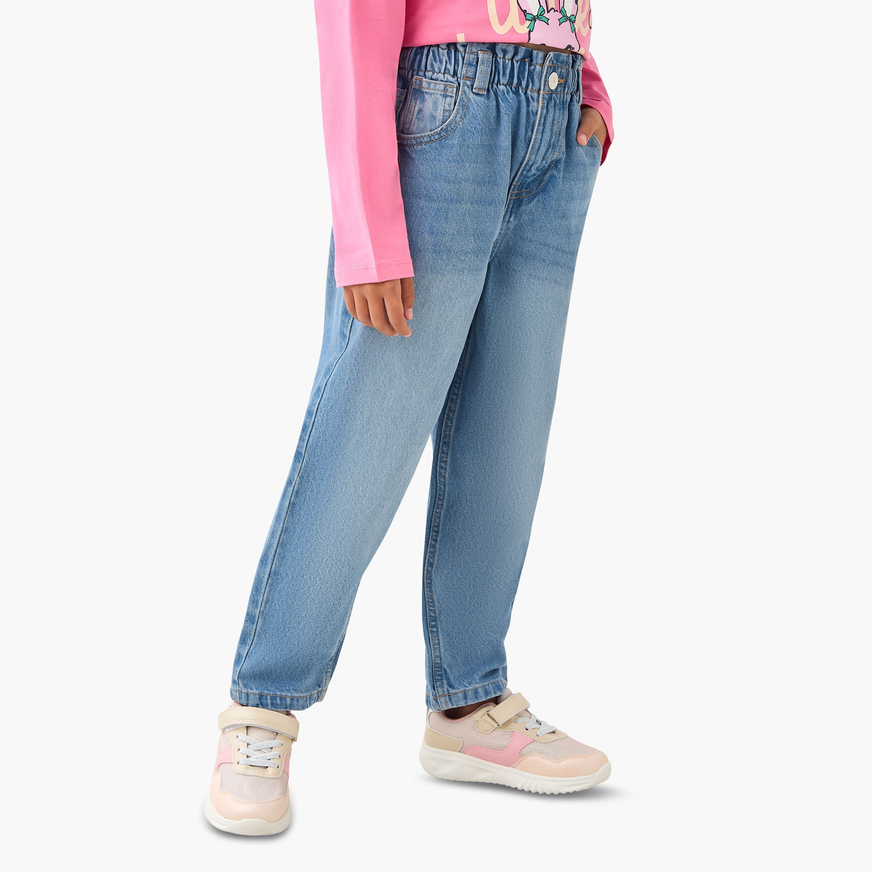 بنطلون جينز بزر إغلاق وجيوب من جونيورز-girls-clothing-bottoms-jeansandjeggings-image-5