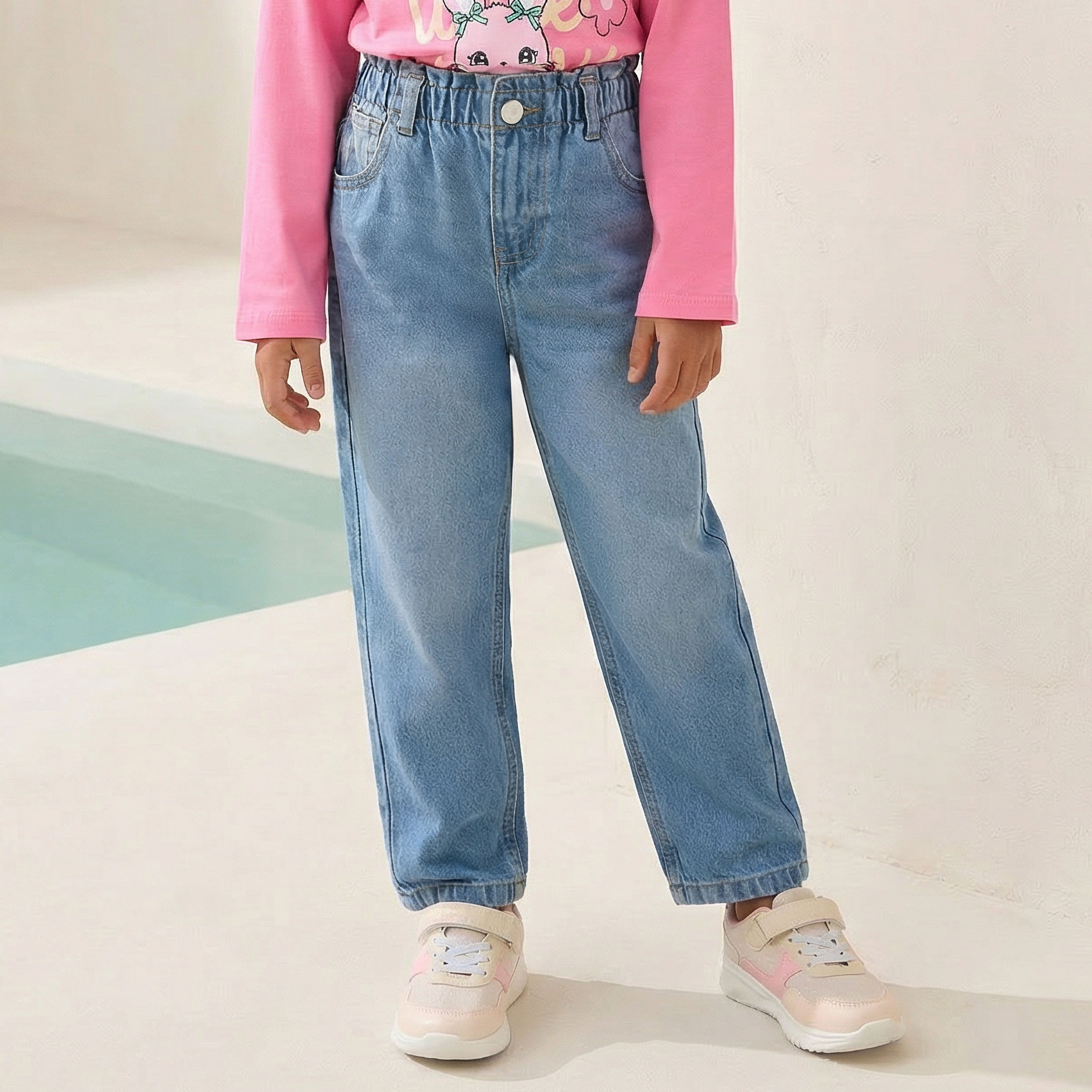 Juniors Jeans with Pockets, Buttoned Waist-girls-clothing-bottoms-jeansandjeggings-image-1