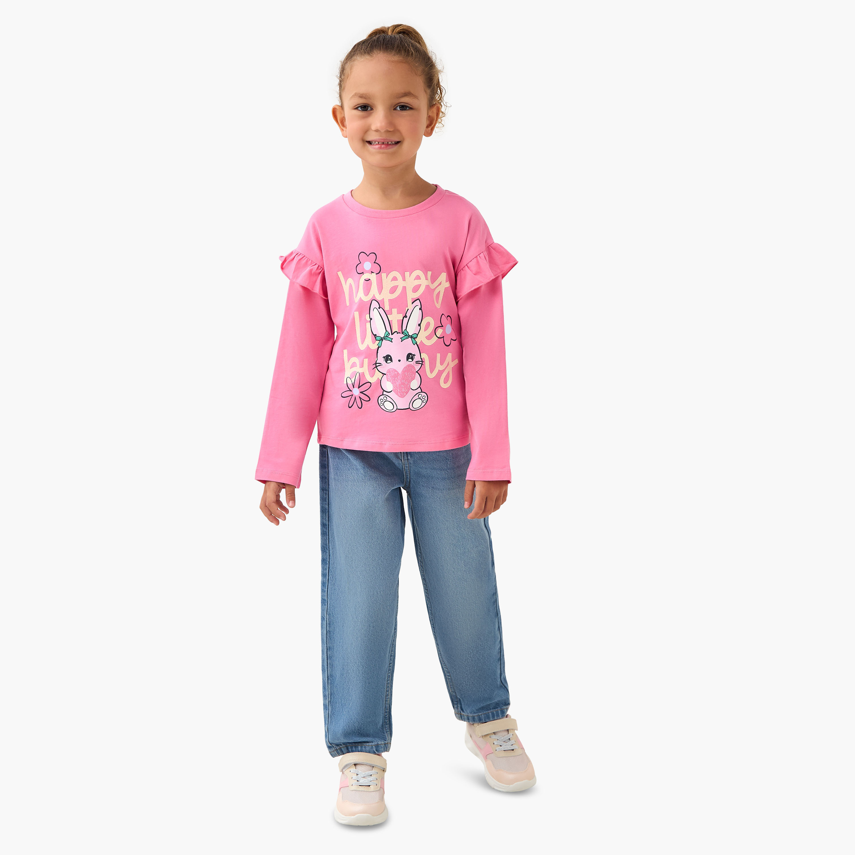 Juniors Jeans with Pockets, Buttoned Waist-girls-clothing-bottoms-jeansandjeggings-image-2