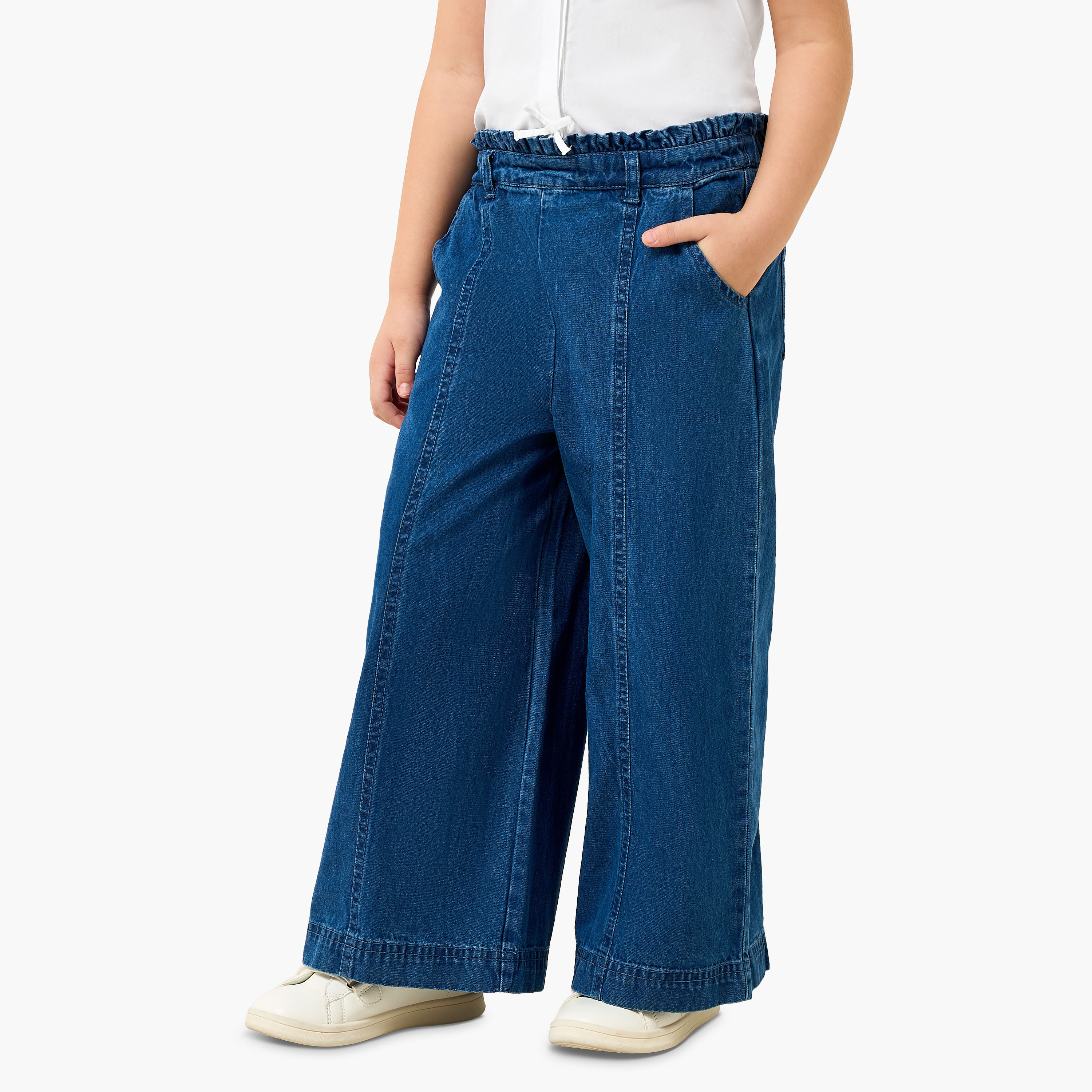 بنطلون جينز واسع الساق من جونيورز-girls-clothing-bottoms-jeansandjeggings-image-4