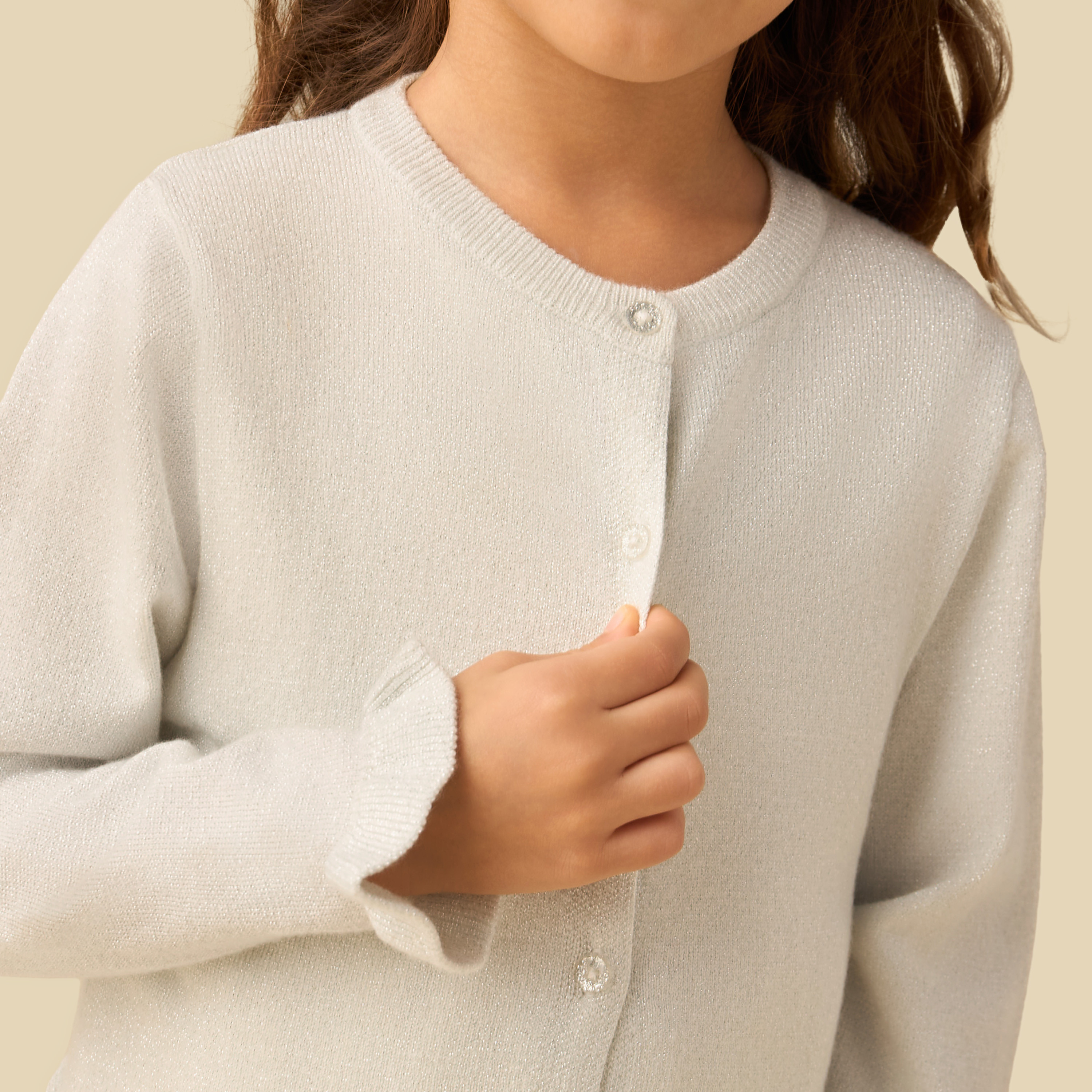 كارديجان بارز الملمس بأكمام طويلة من جونيورز-girls-clothing-winterwear-jumpersandcardigans-image-2