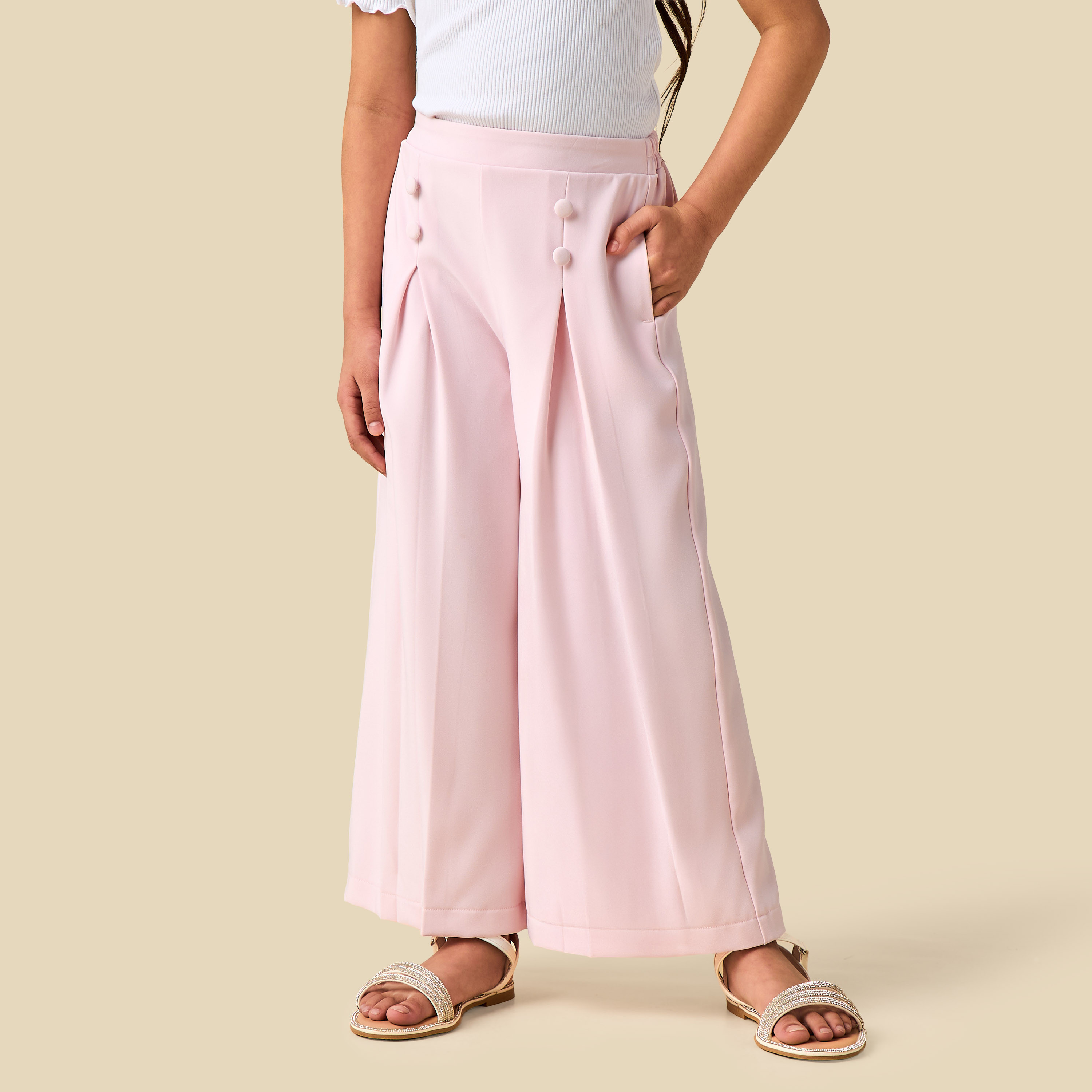 Juniors Notched Lapel Long Sleeves Blazer and Pants Set with Bow Detail-girls-clothing-setsandcoords-image-3