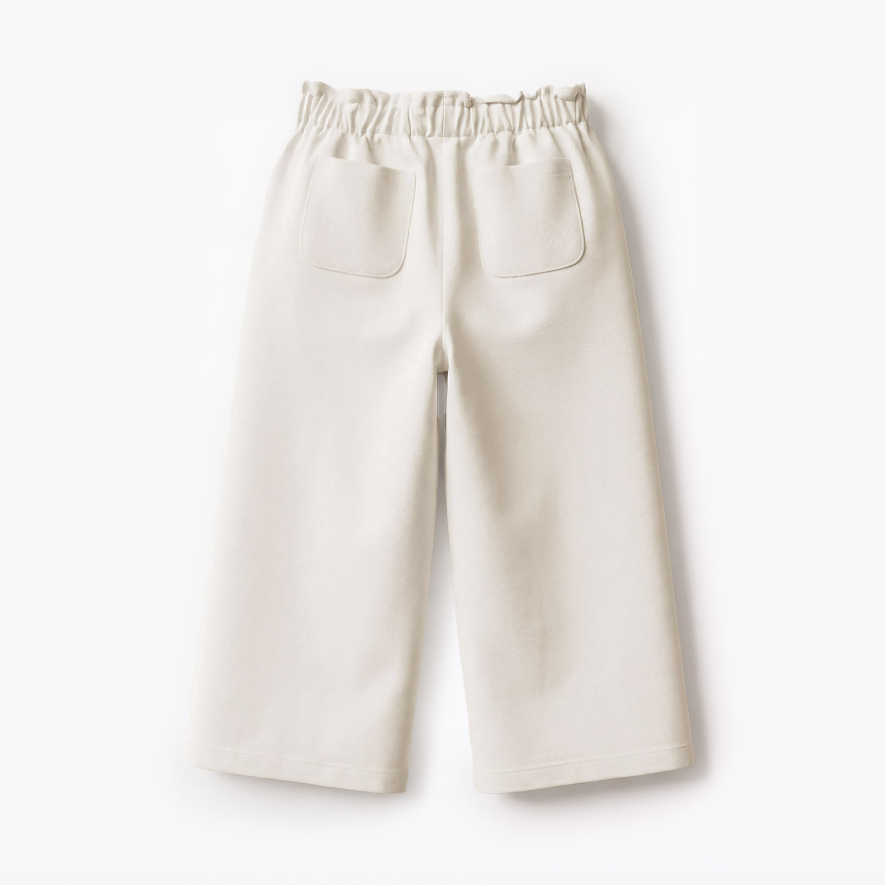 بنطلون واسع الساقين بخصر بيبر باج وتفاصيل مطرزة من إليجو-baby-girls-clothing-bottoms-trousers-image-3