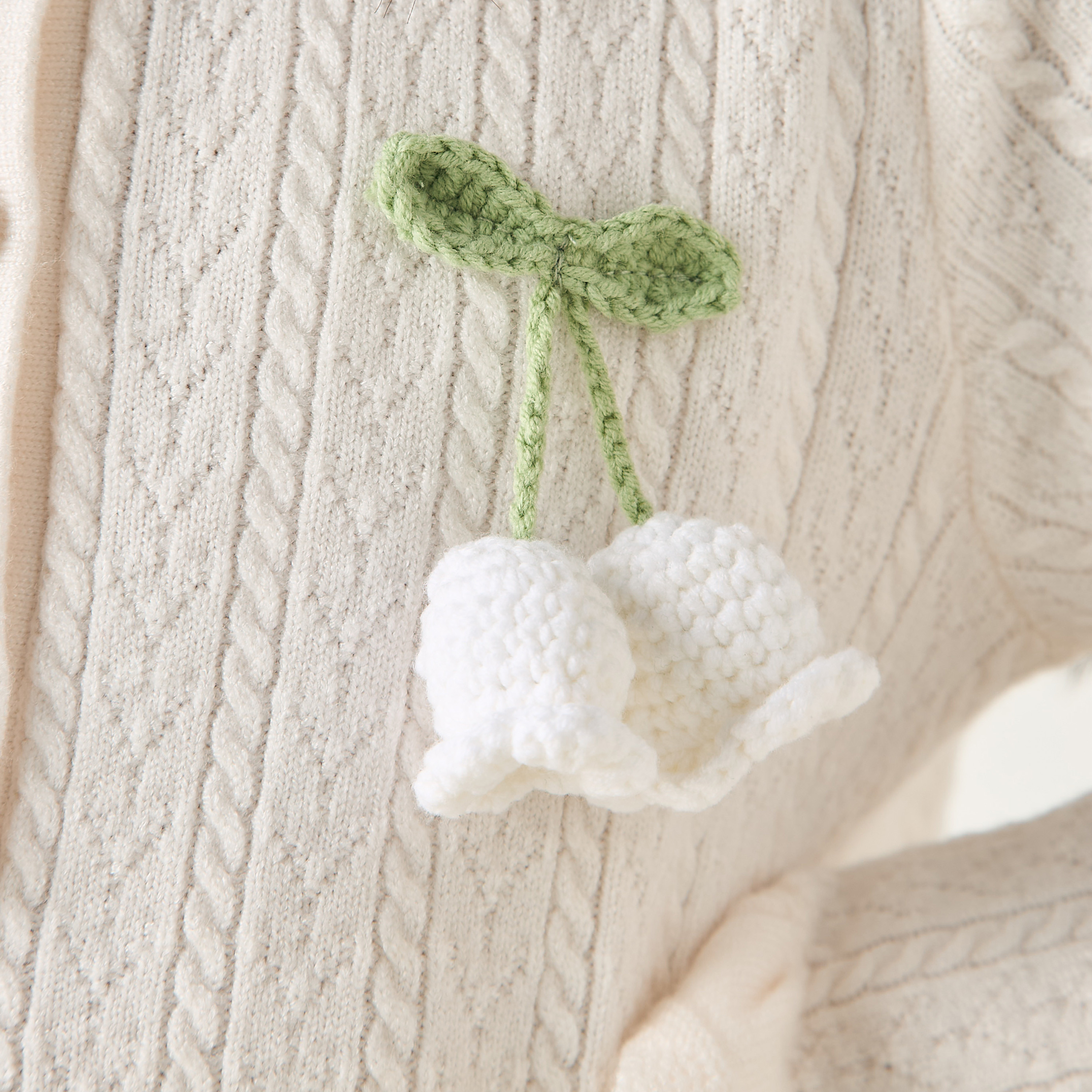 Eligo Henley Neck Long Sleeves Dress with Crochet Detail-girls-clothing-winterwear-dresses-image-5