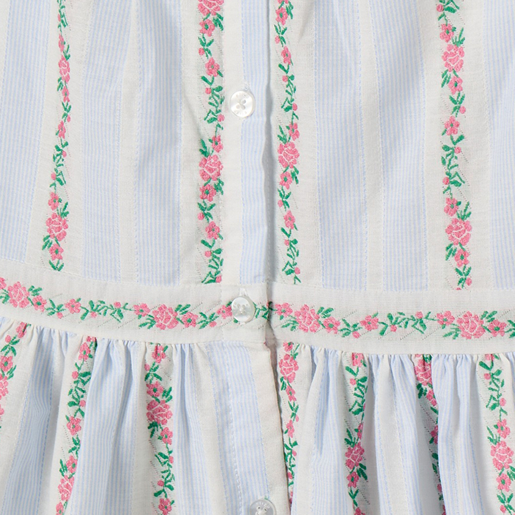 Eligo Round Neck Sleeveless Knee Length A-line Dress with Floral Embroidery-girls-clothing-dressesandjumpsuits-image-4