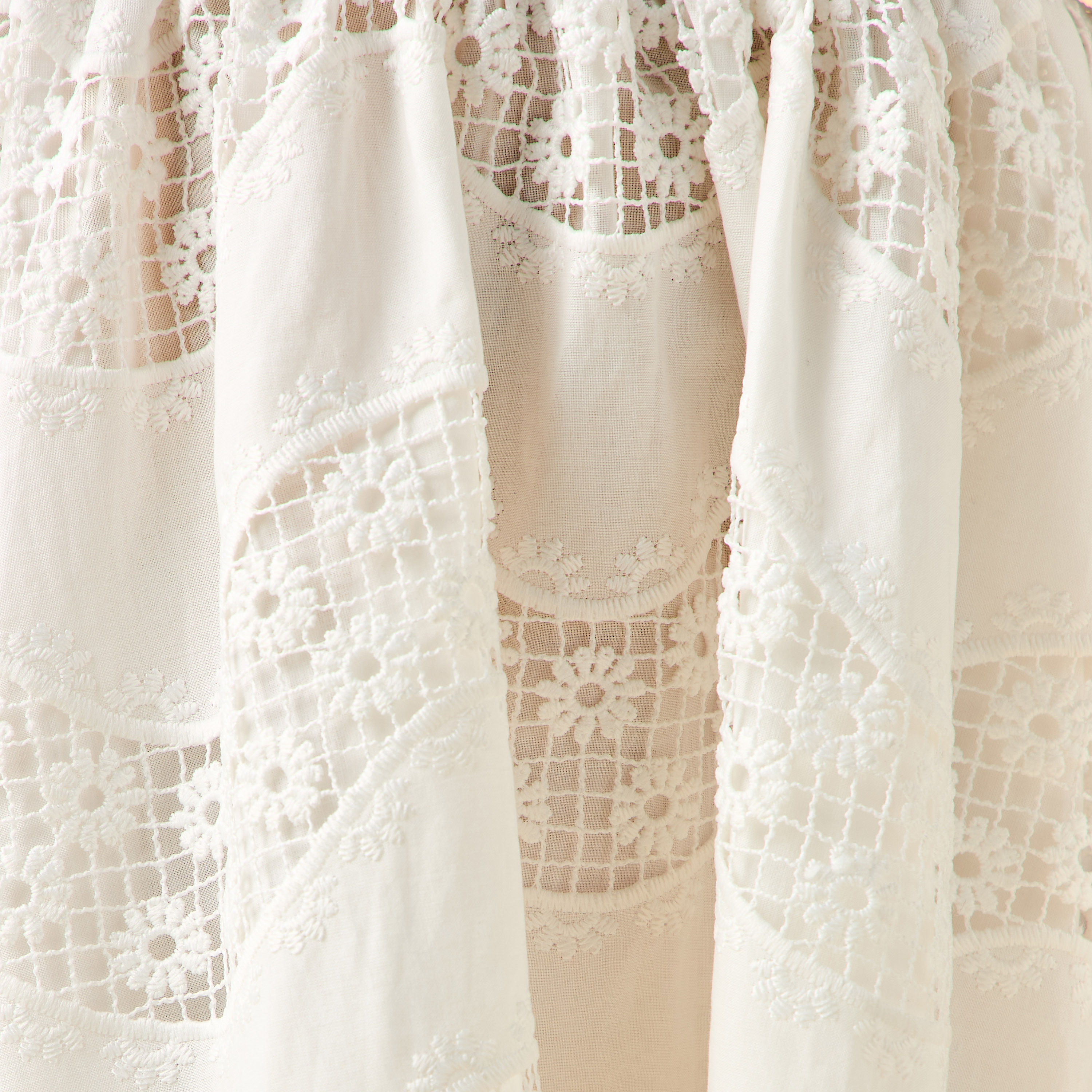 Eligo Round Neck Short Ruffle Sleeves Dress with Embroidered Lace Detail-girls-clothing-dressesandjumpsuits-image-7