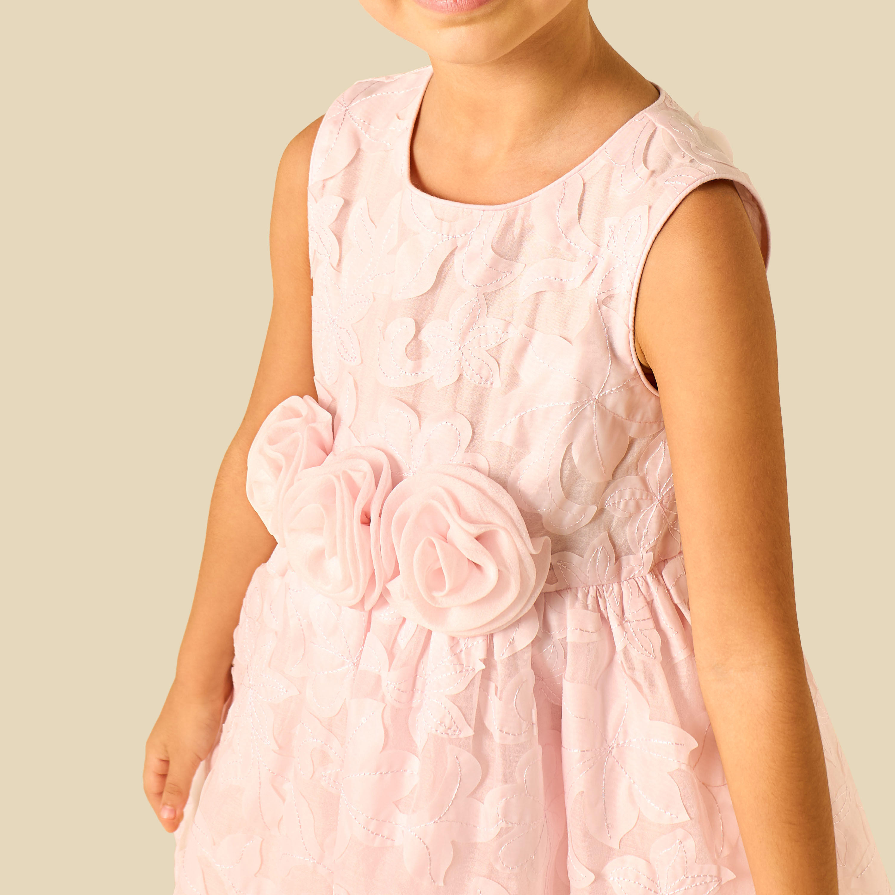 Eligo Round Neck Sleeveless Dress with Bolero Jacket-girls-clothing-dressesandjumpsuits-image-4