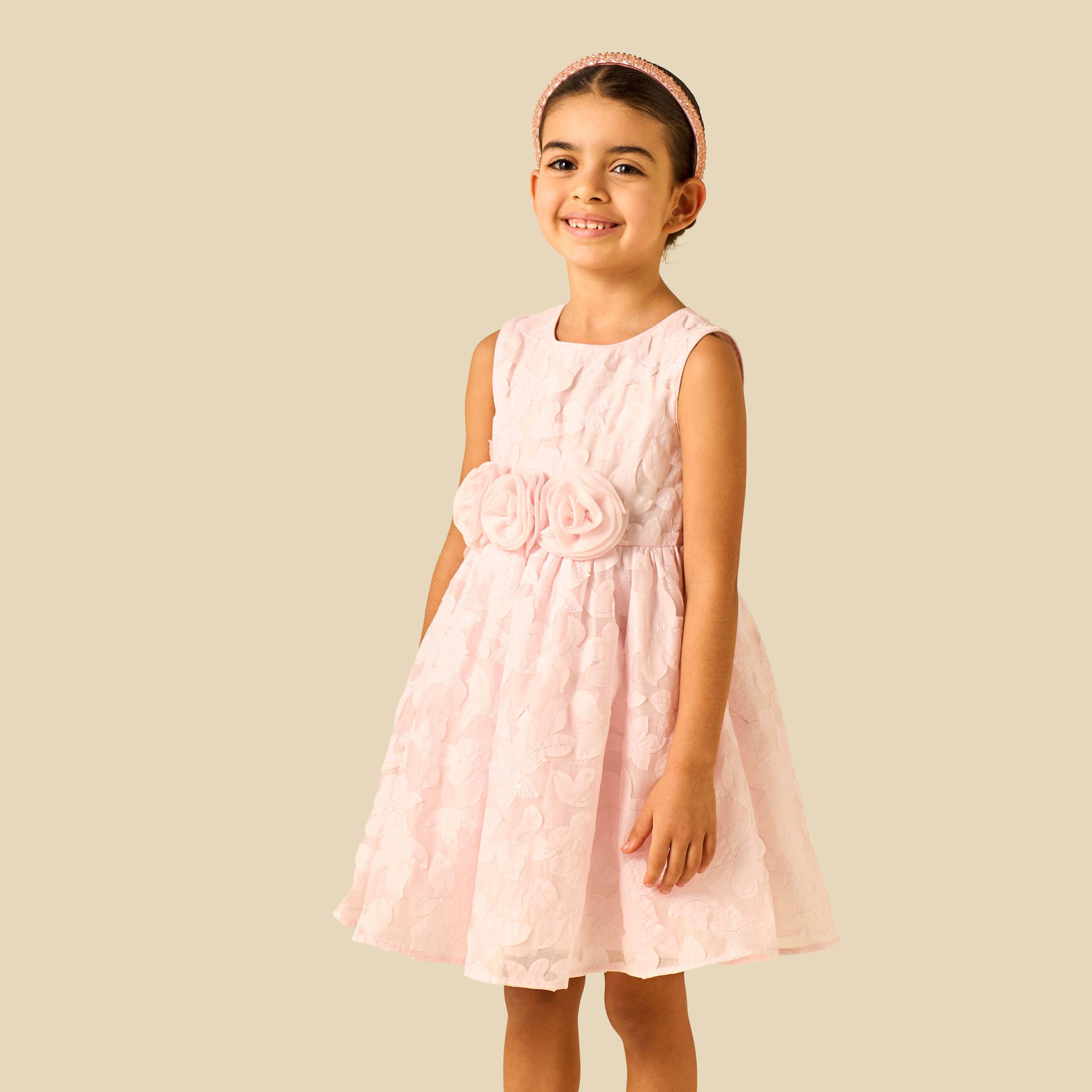Eligo Round Neck Sleeveless Dress with Bolero Jacket-girls-clothing-dressesandjumpsuits-image-5