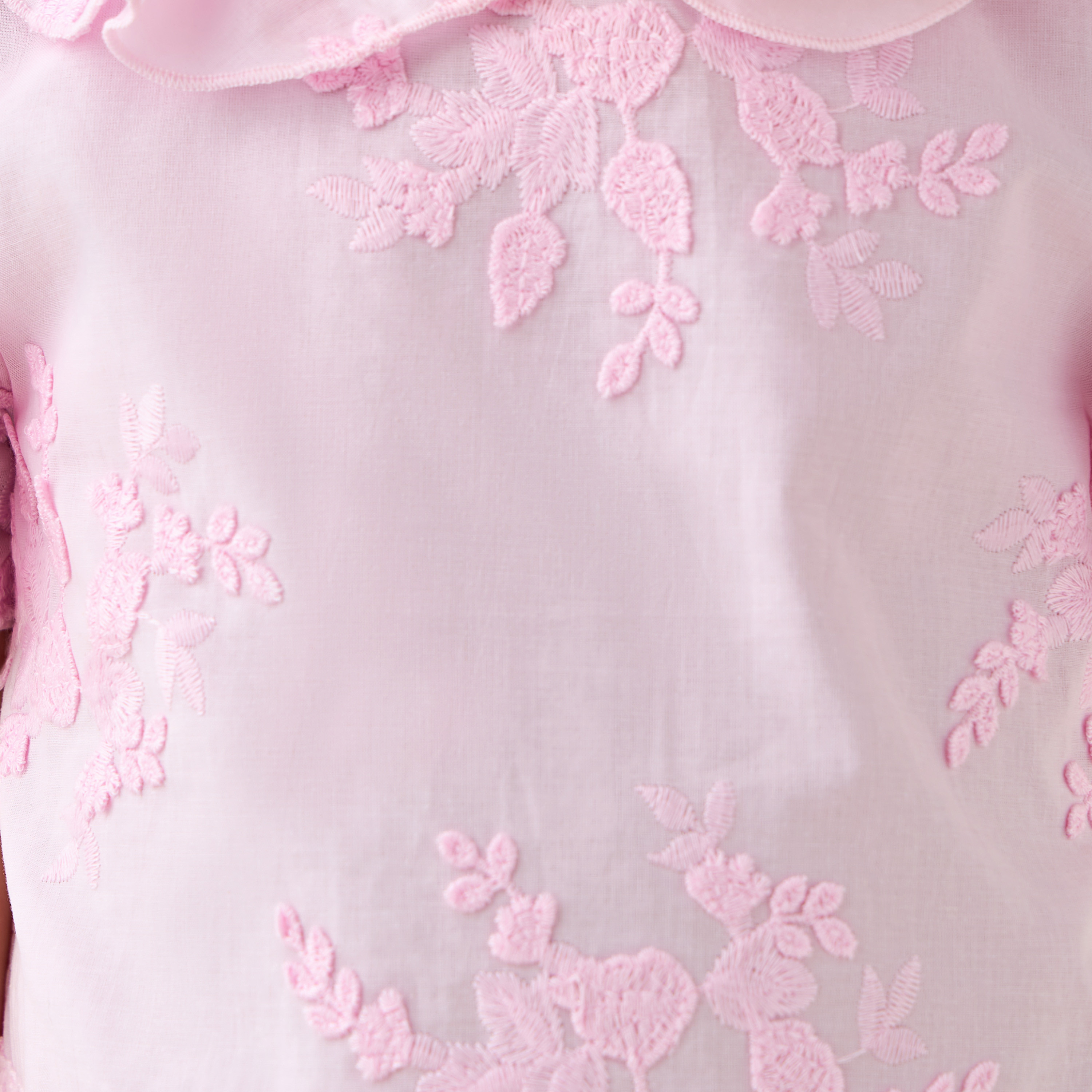 Eligo Collared Short Sleeves Top and Pants Set with Embroidery-girls-clothing-setsandcoords-image-5