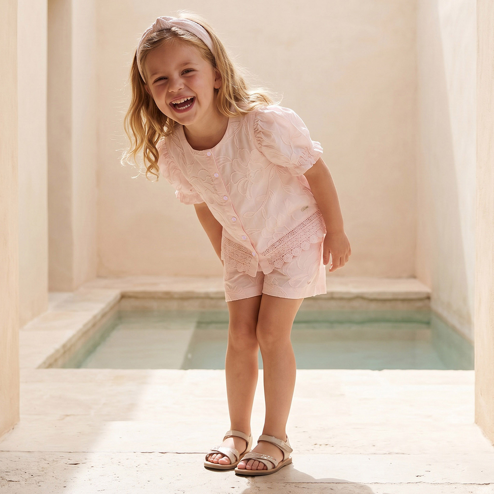 Eligo Round Neck Short Sleeves Top and Shorts Set with Embroidery-baby-girls-clothing-setsandcoords-image-7