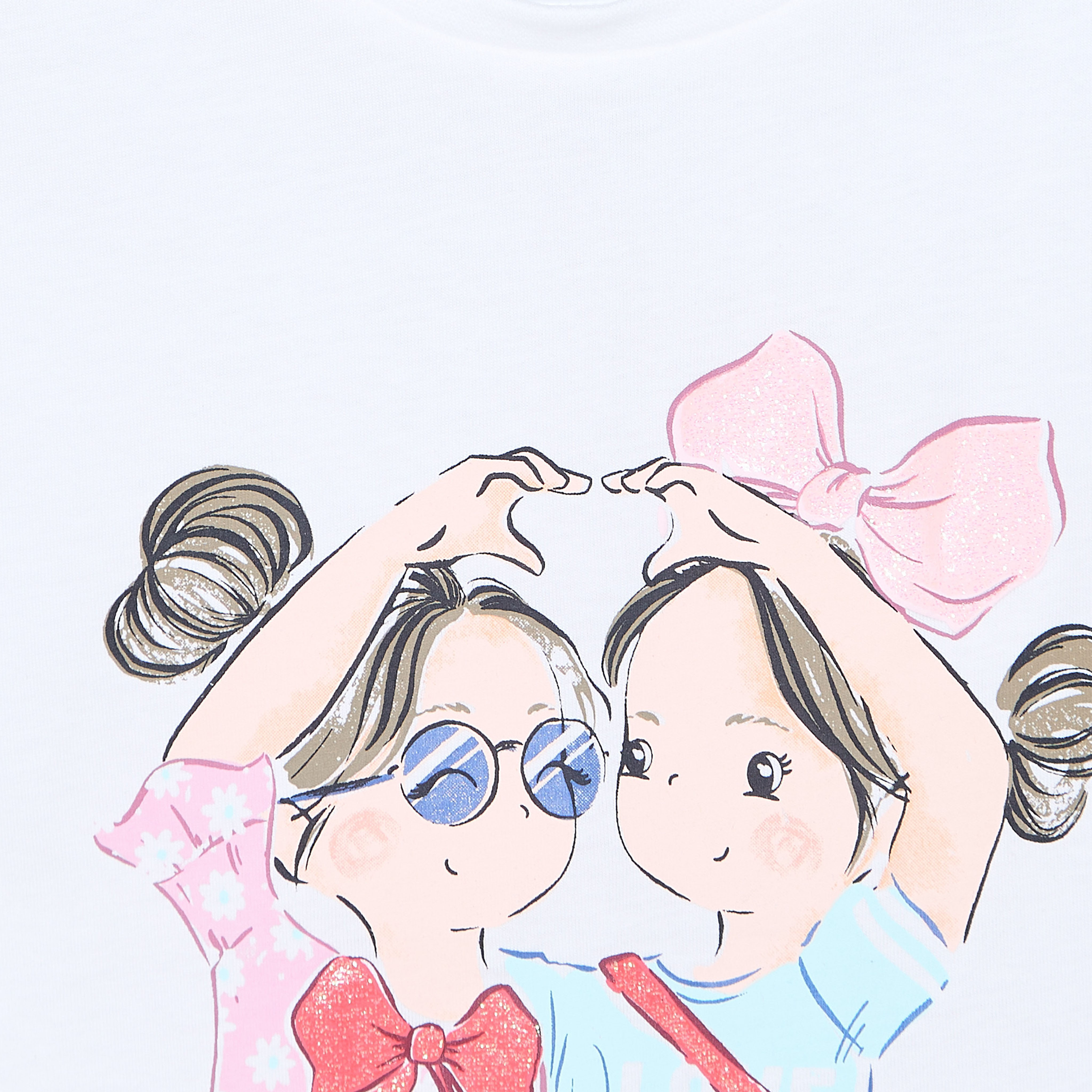 Lee Cooper Crew Neck Short Sleeves T-shirt with Graphic Print-girls-clothing-tshirts-image-4