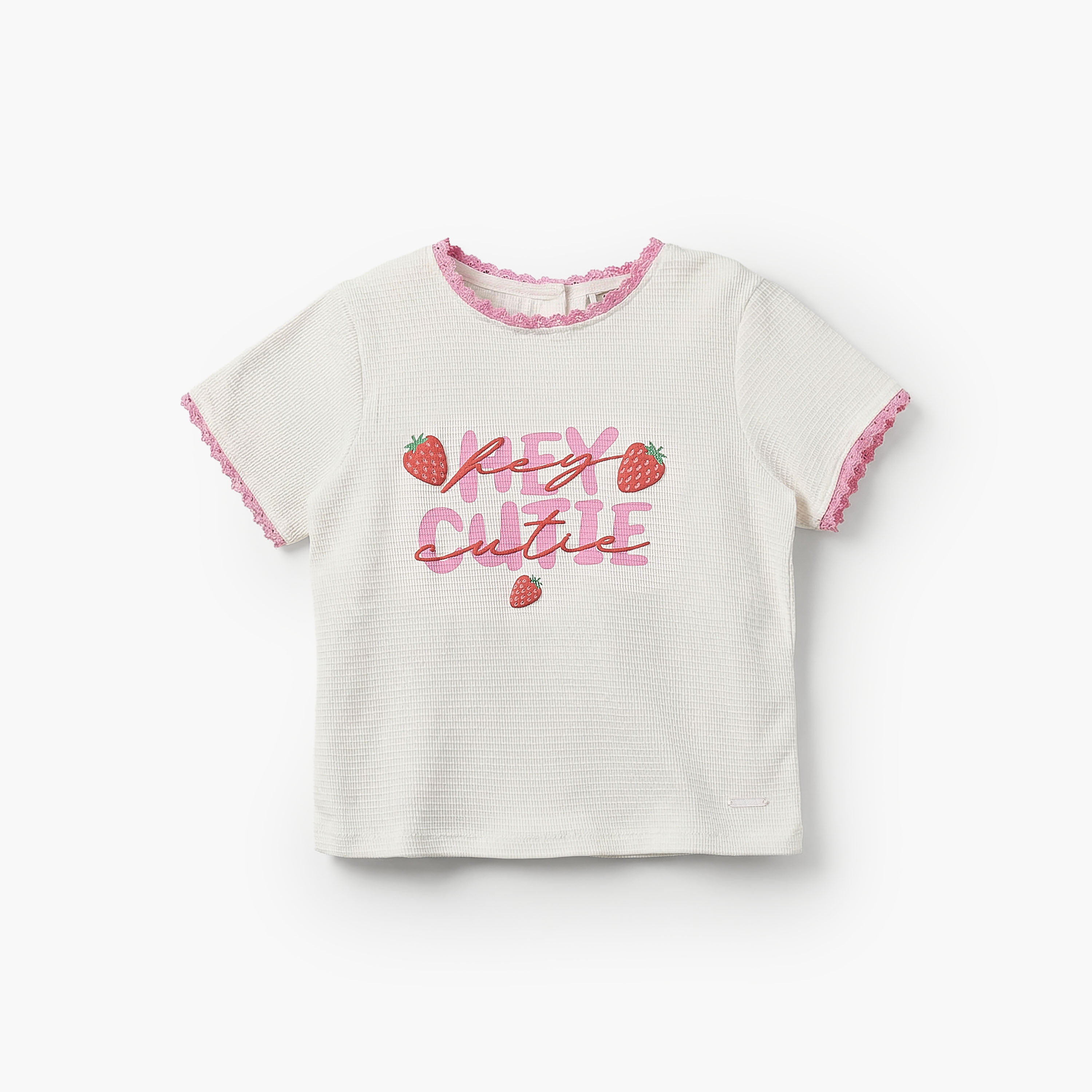 Lee Cooper Crew Neck Short Sleeves T-shirt with Sequinned Crossbody Bag-girls-clothing-tshirts-image-1