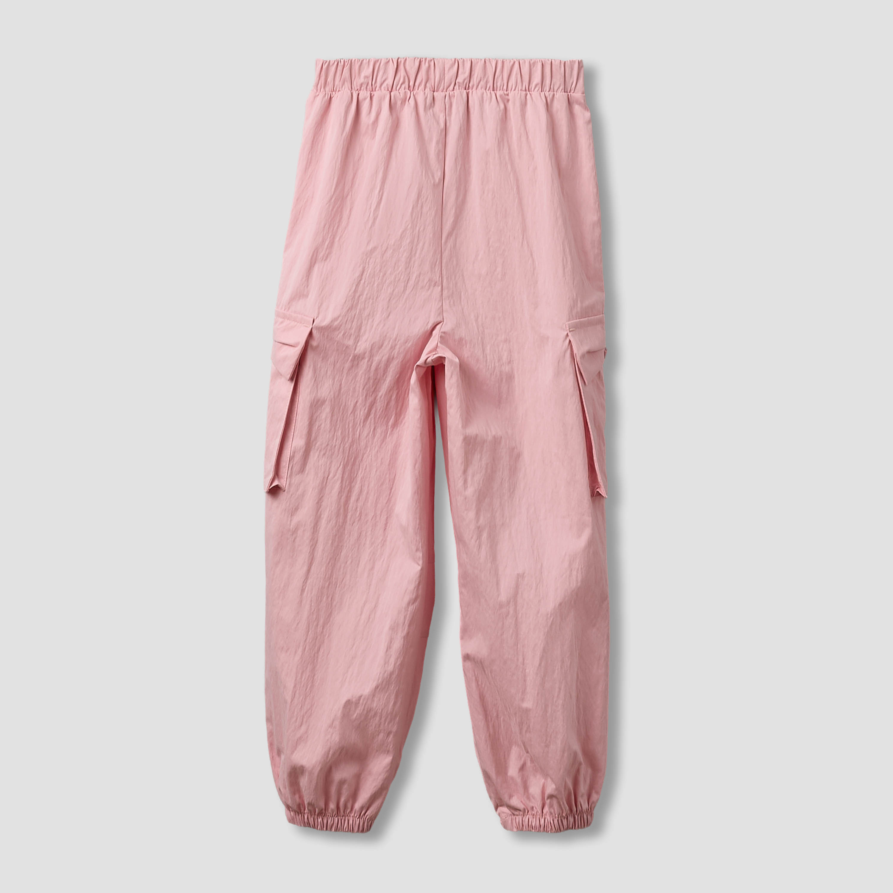 طقم بنطلون رياضي وتيشيرت بأكمام قصيرة وياقة مستديرة بربطة فيونكة من لي كوبر-girls-clothing-setsandcoords-image-7