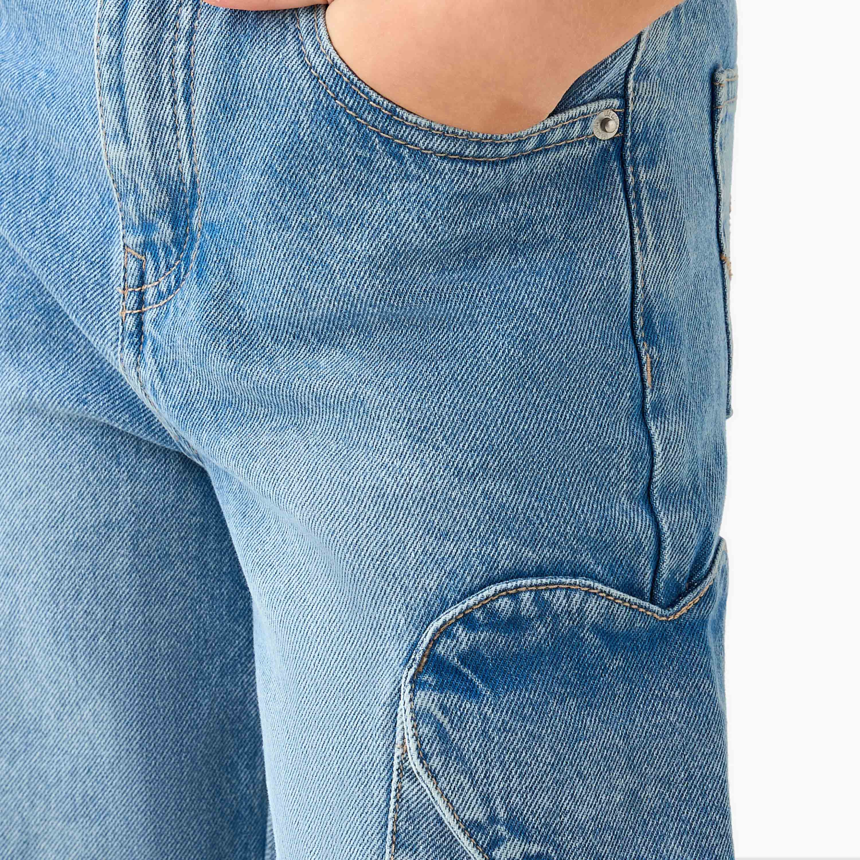 Lee Cooper Mid-Rise Wide Leg Cargo Jeans-girls-clothing-bottoms-jeansandjeggings-image-4