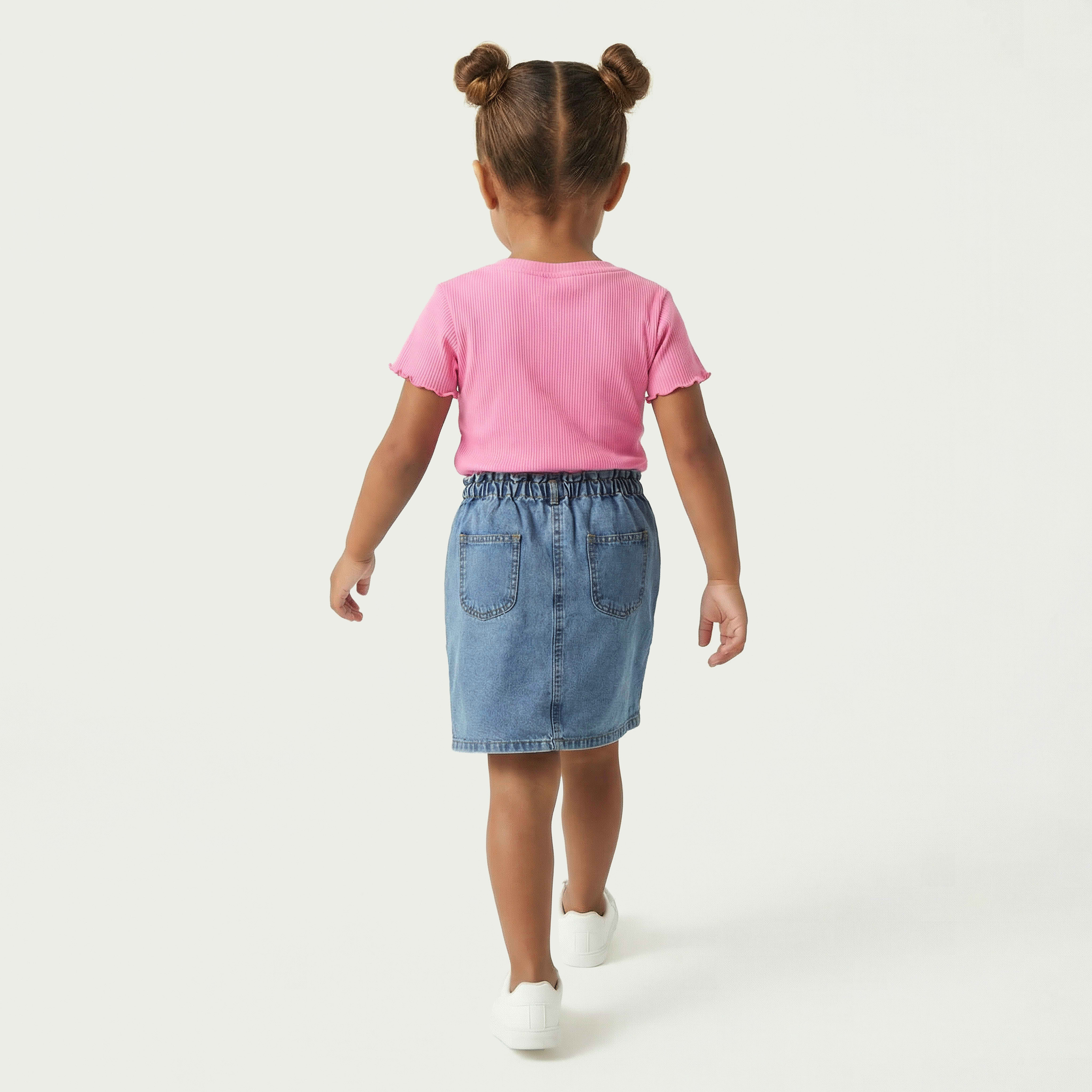 Sanrio Mini Denim Skirt with Hello Kitty Print-girls-clothing-bottoms-skirts-image-3