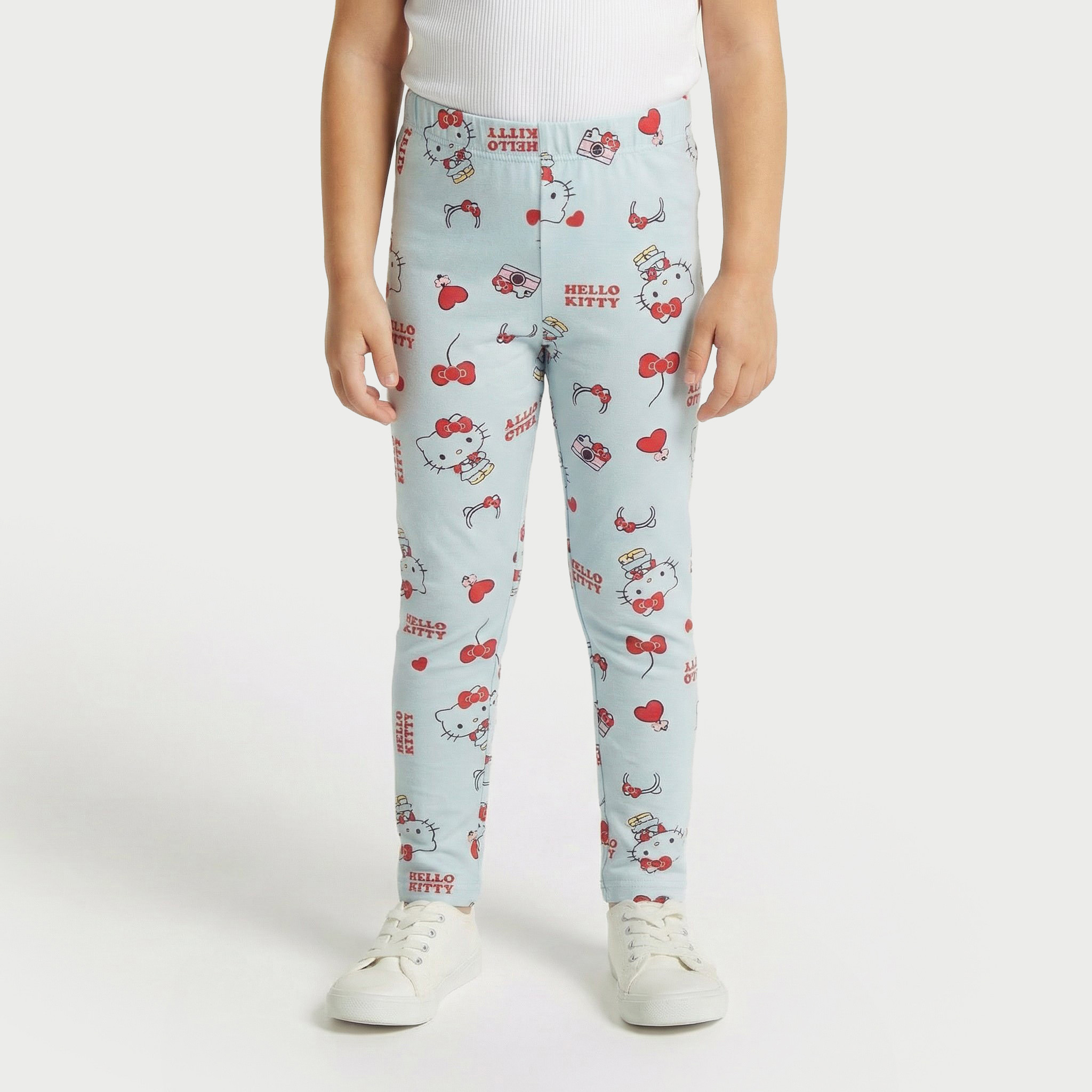 Sanrio Leggings with Hello Kitty Print-baby-girls-clothing-bottoms-leggings-image-1