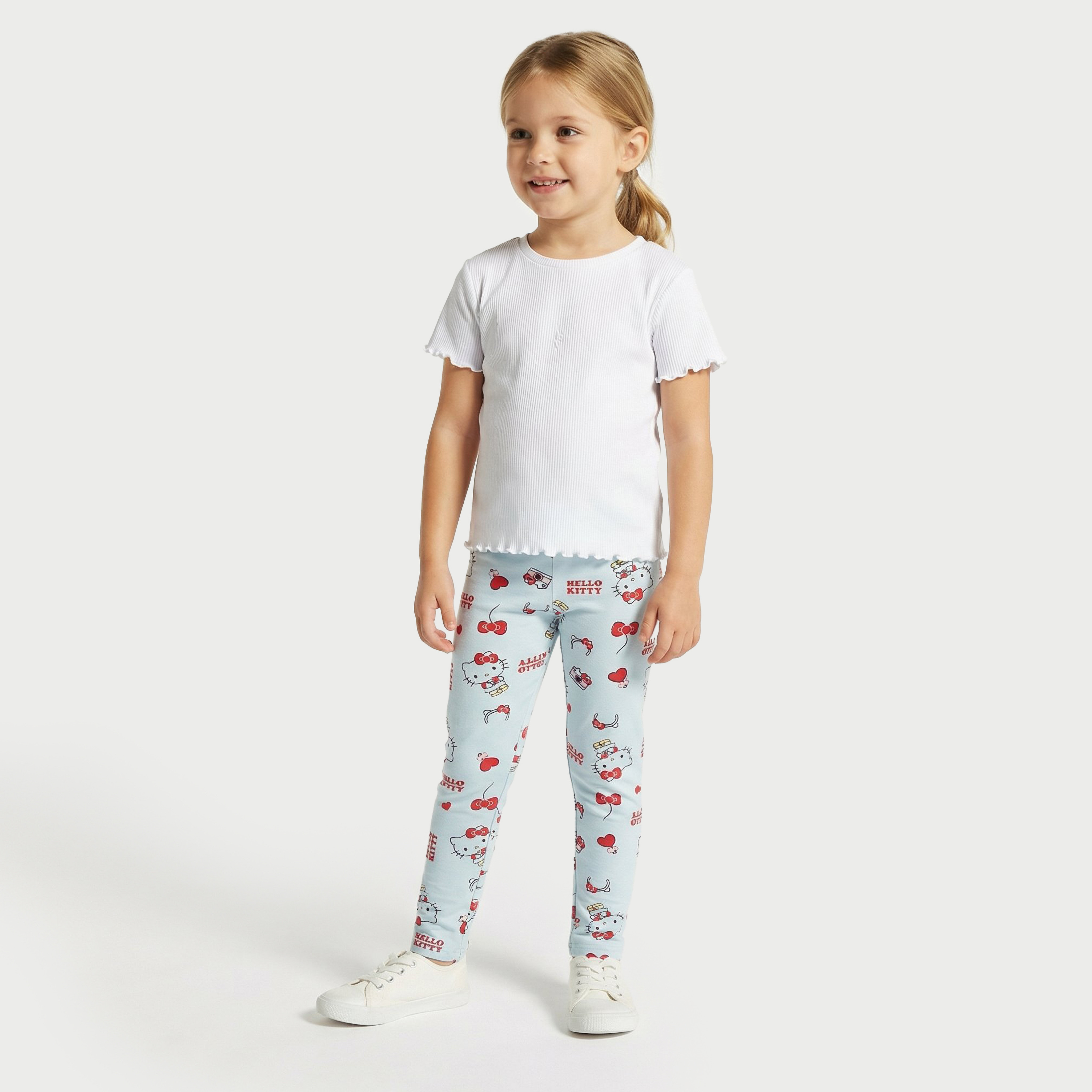 Sanrio Leggings with Hello Kitty Print-baby-girls-clothing-bottoms-leggings-image-2