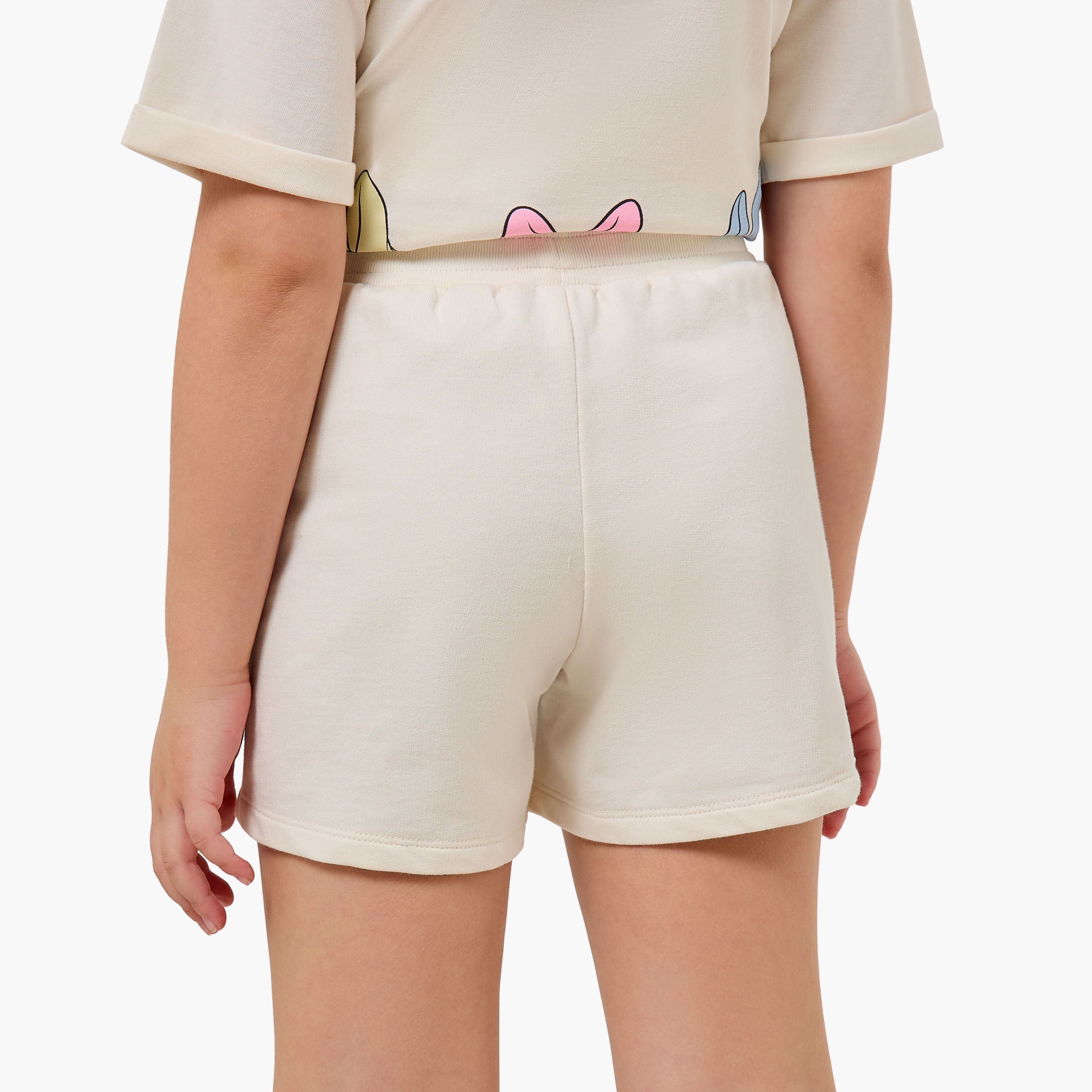 Disney Elasticated Waist Shorts with Daisy Duck Print-baby-girls-clothing-bottoms-shorts-image-3