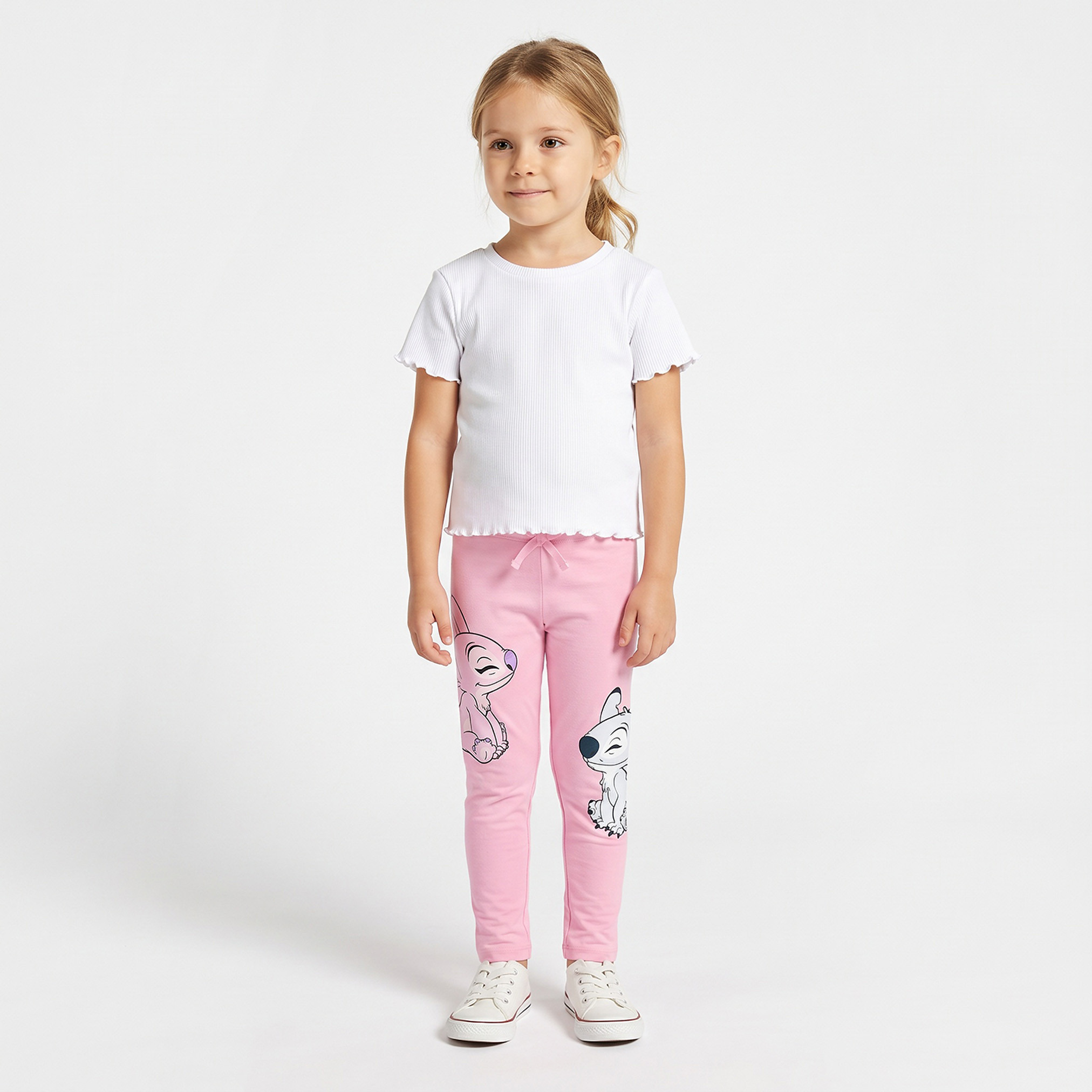 بنطلون لقنز بطبعة ستيتش وأنجل من ديزني-baby-girls-clothing-bottoms-leggings-image-6