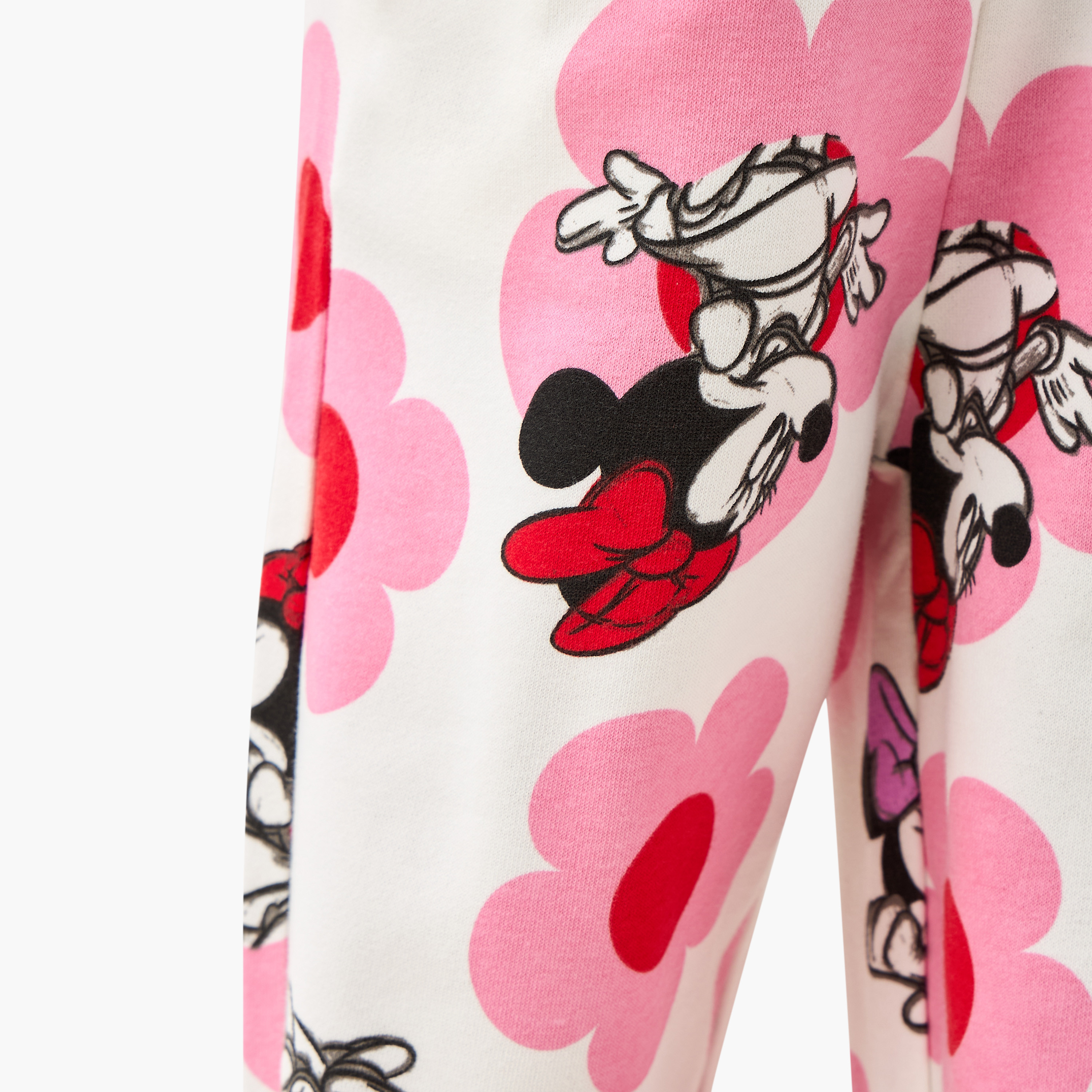 Disney Elasticated Drawstring Waist Track Pants with Minnie Mouse Print-girls-clothing-bottoms-joggersandtrackpants-image-5