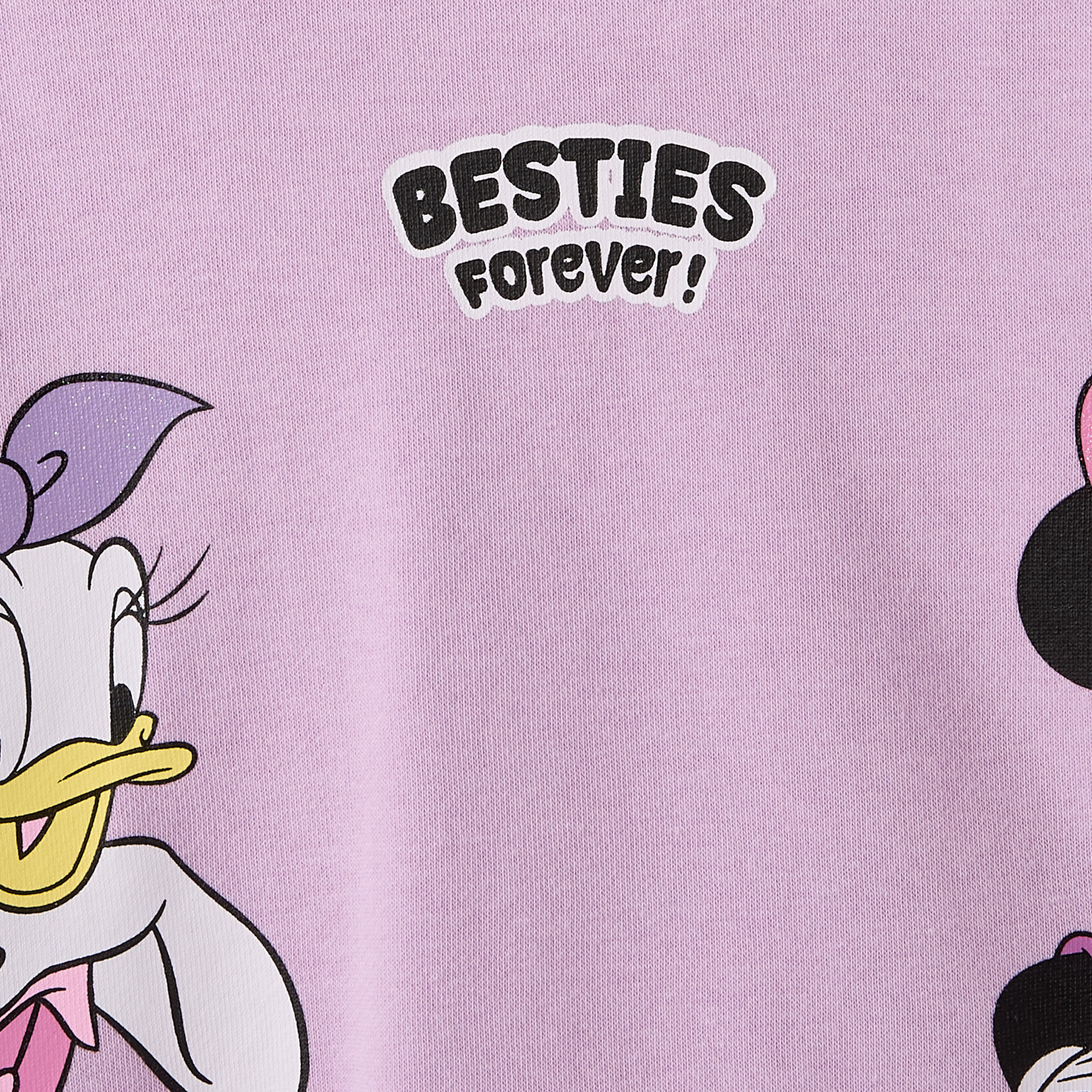 Disney Round Neck Long Sleeve A-line Dress with Minnie Mouse and Daisy Duck Print-girls-clothing-dressesandjumpsuits-image-4