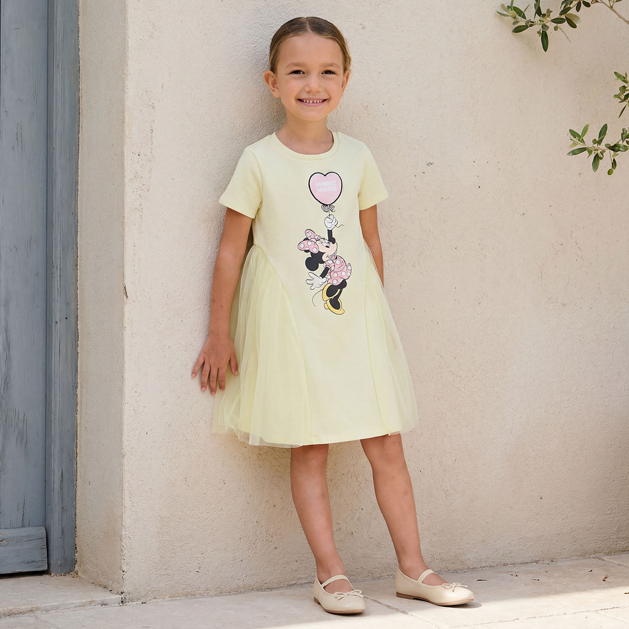 Disney Round Neck Short Sleeve A-line Dress with Minnie Mouse Print-girls-clothing-dressesandjumpsuits-image-7