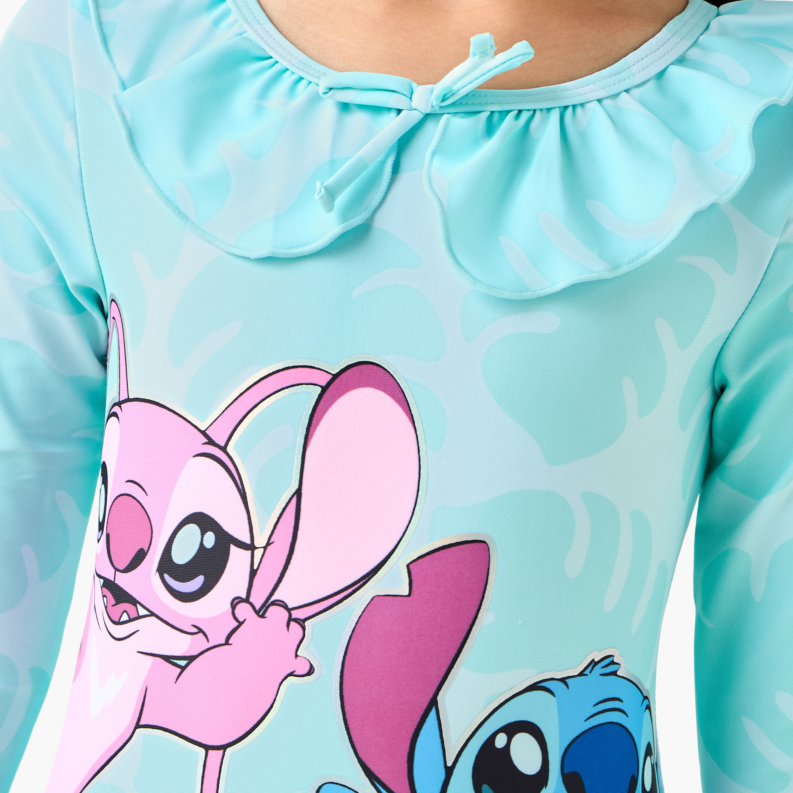 بدلة سباحة بطبعات ستيتش وأنجل للبنات من ديزني-girls-clothing-sportswear-swimwear-image-5