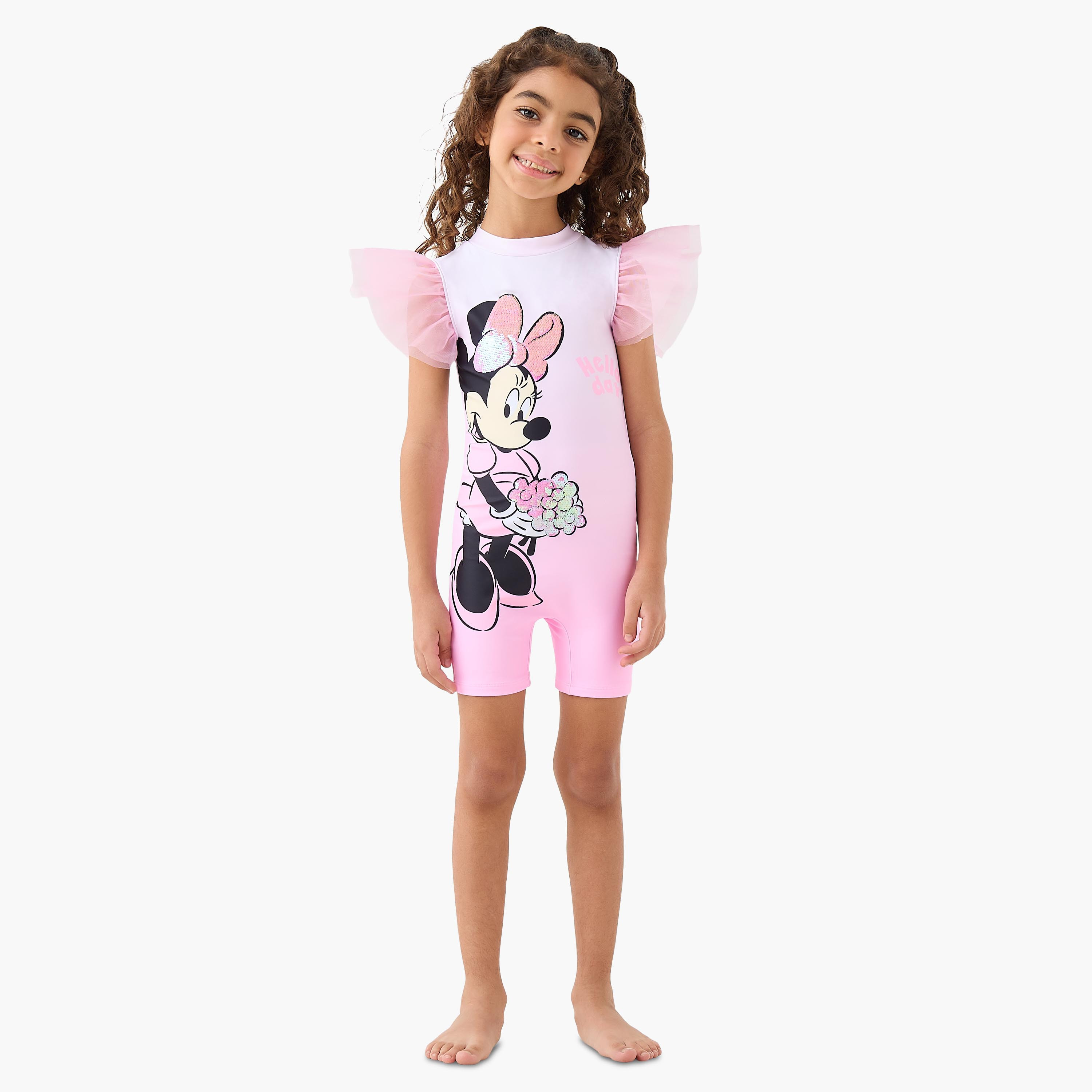 بدلة سباحة بترتر ميني ماوس للبنات من ديزني-girls-clothing-sportswear-swimwear-image-2