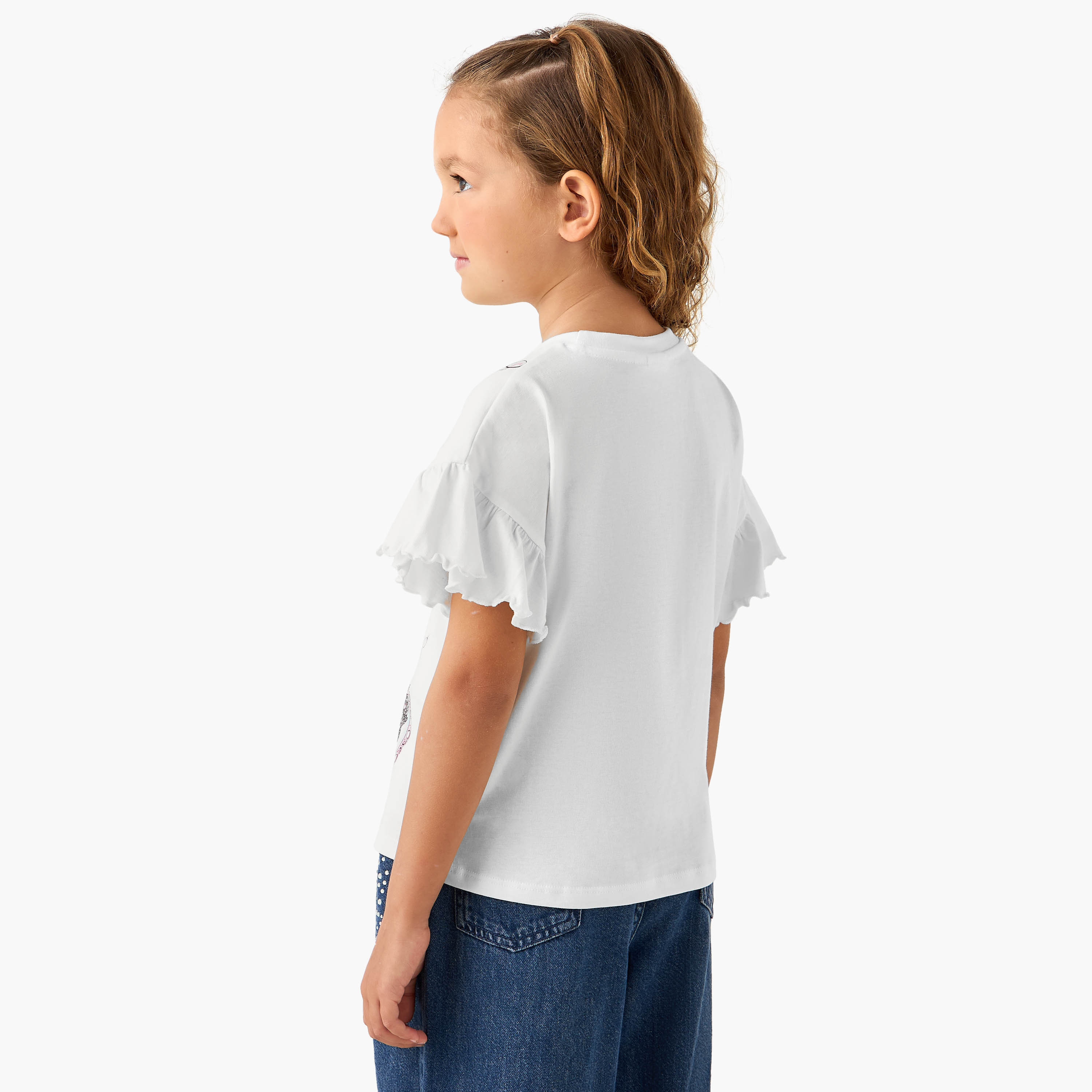 Crew Neck Short Sleeves T-shirt with L.O.L. Surprise! Print-girls-clothing-tshirts-image-3