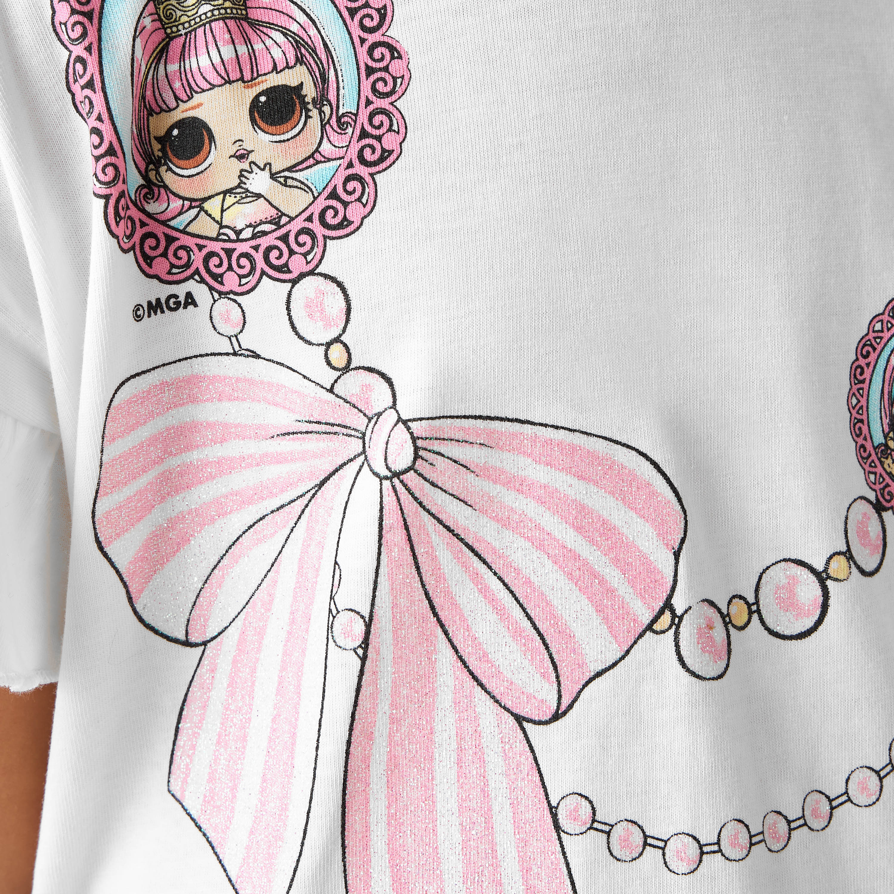 Crew Neck Short Sleeves T-shirt with L.O.L. Surprise! Print-girls-clothing-tshirts-image-5