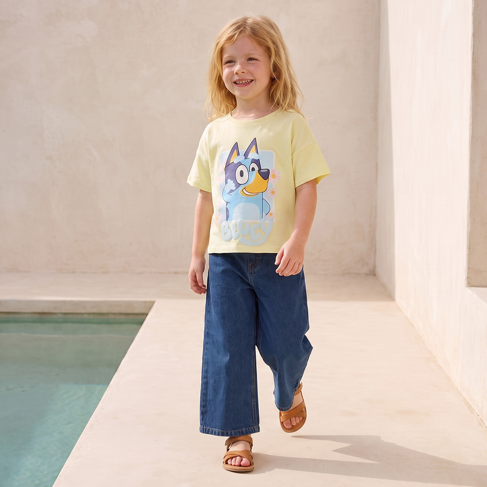 Pack of 2 Bluey Crew Neck Short Sleeves T-shirt-girls-clothing-schoolwear-tshirts-image-6