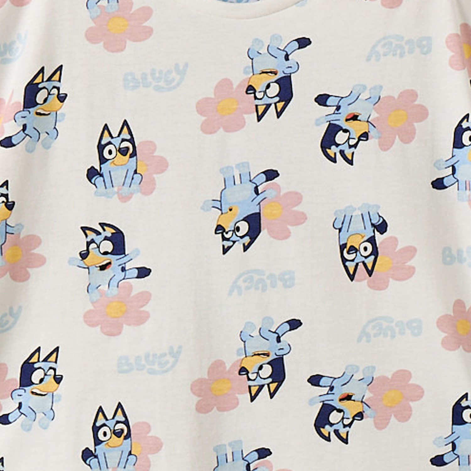 Pack of 2 Bluey Crew Neck Short Sleeves T-shirt-girls-clothing-schoolwear-tshirts-image-8
