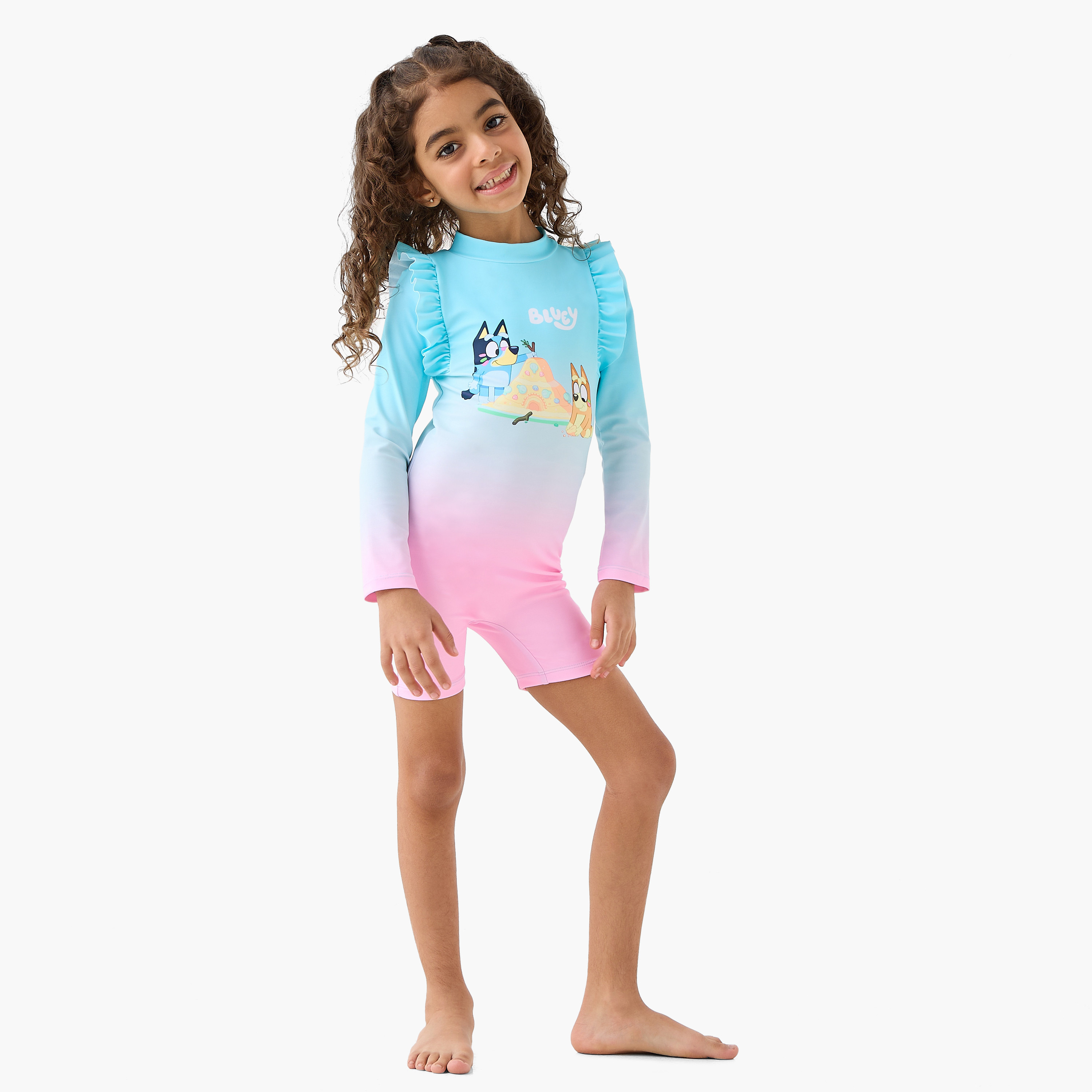 Bluey Girls Ombre Swimsuit-girls-clothing-sportswear-swimwear-image-2